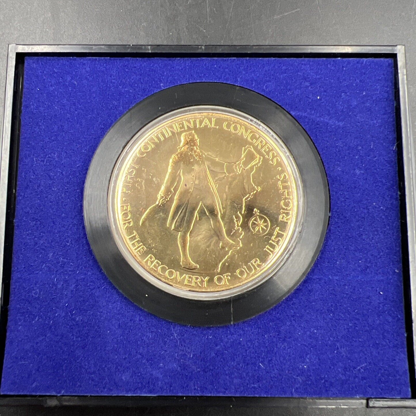 1974 Bicentennial Commemorative Medal w/ John Adams & The Continental Congress