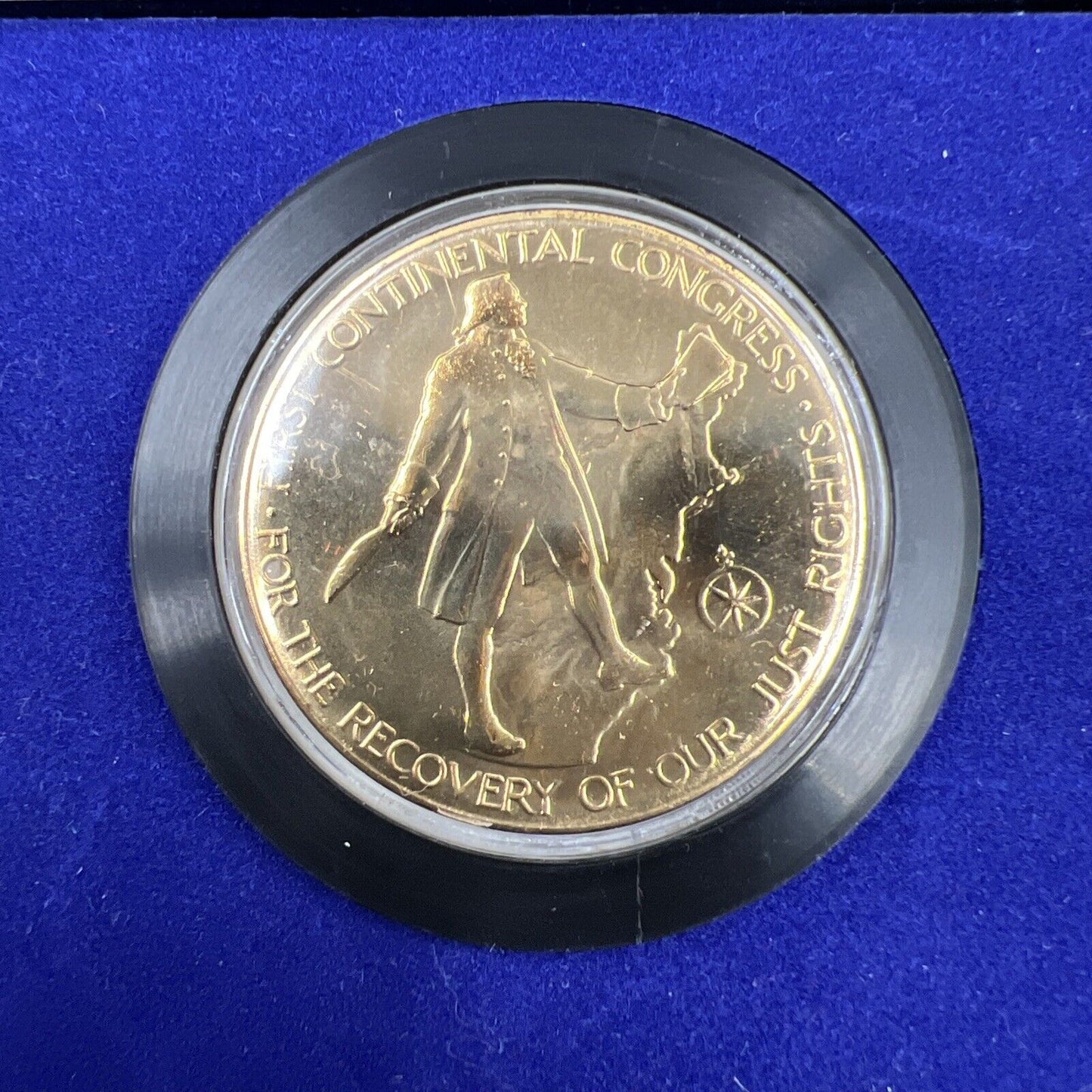 1974 Bicentennial Commemorative Medal w/ John Adams & The Continental Congress