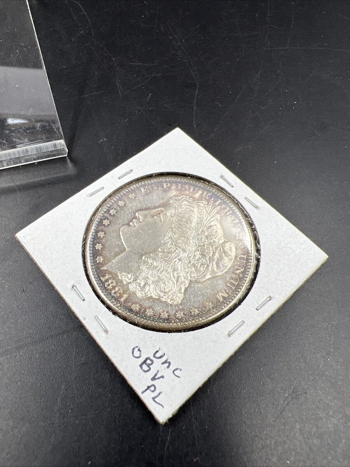 1881 S $1 Morgan silver Dollar Coin BU UNC Neat Toning Toner