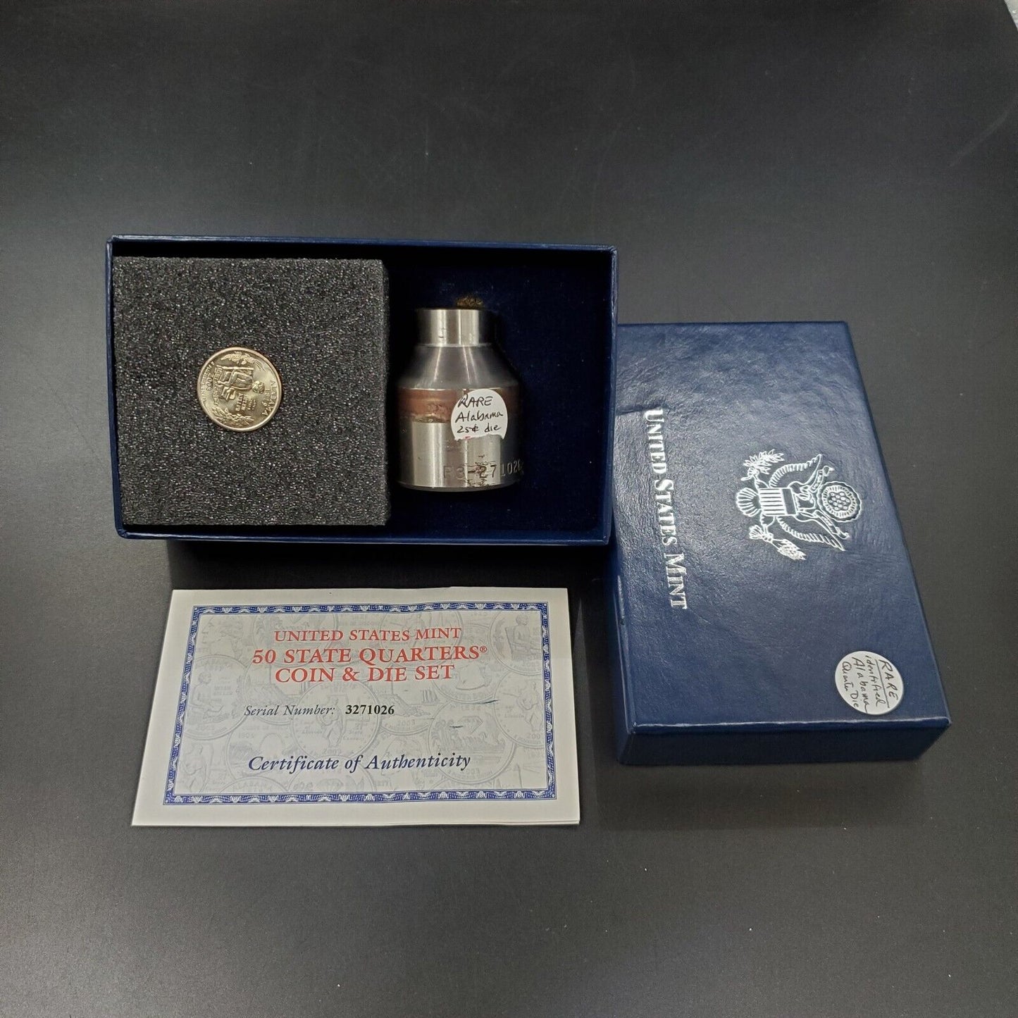 2003 P US Mint 50 State Quarters Coin & Die Set Alabama