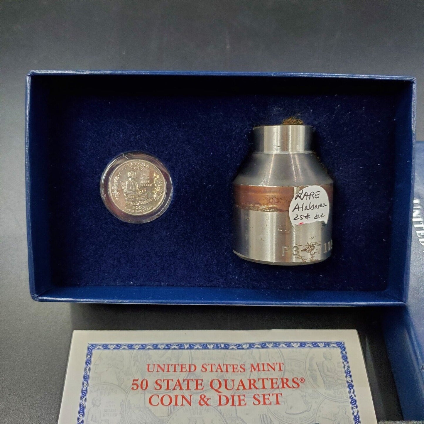 2003 P US Mint 50 State Quarters Coin & Die Set Alabama