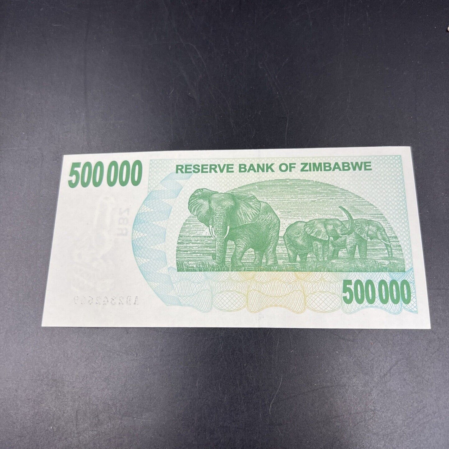 Zimbabwe 500000 Dollars Bearer Cheque 2007 P-51 Choice UNC Hyperinflation Bill