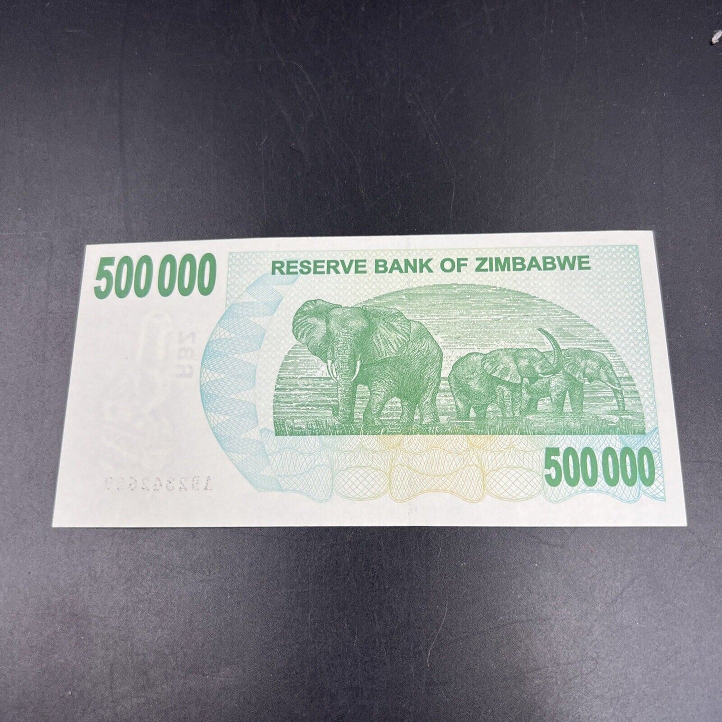 Zimbabwe 500000 Dollars Bearer Cheque 2007 P-51 Choice UNC Hyperinflation Bill