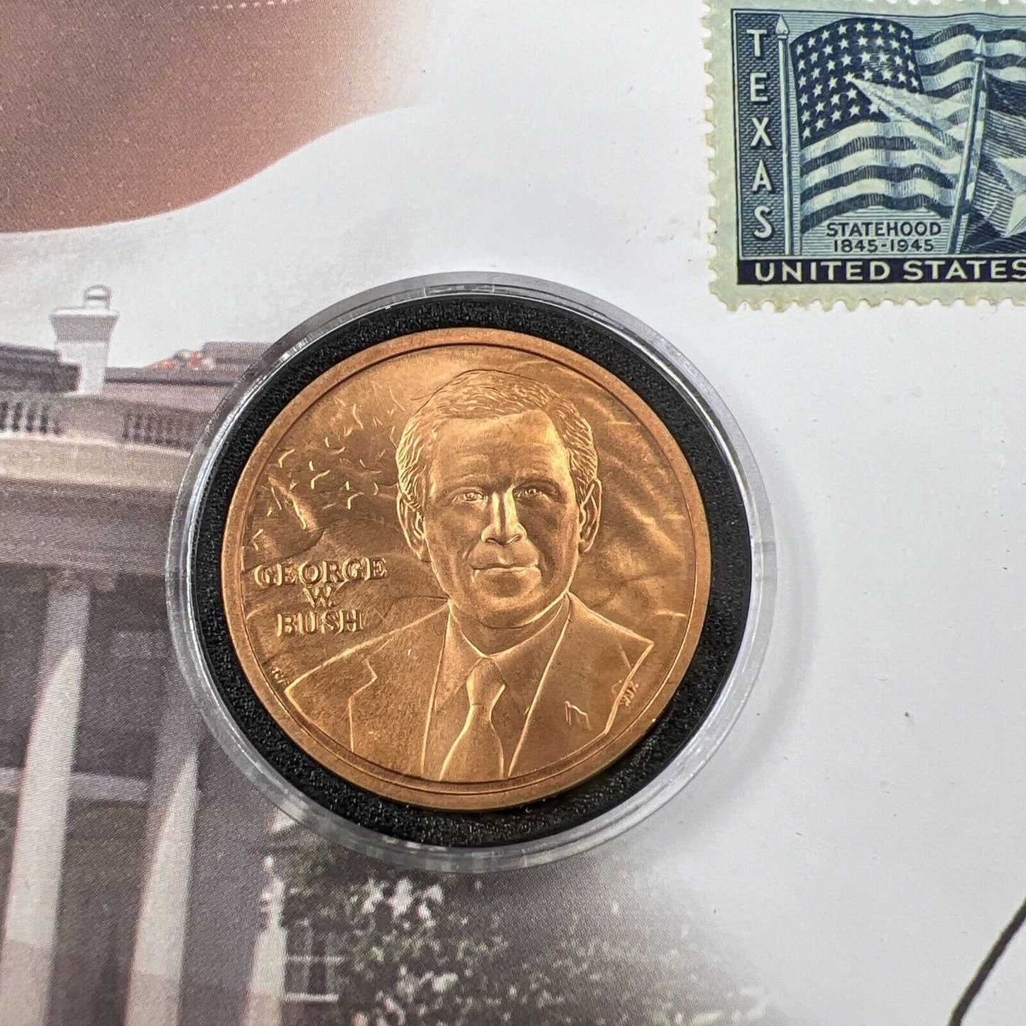 2005 GEORGE W BUSH INAUGURAL COIN Bronze MEDAL - Bronze FDOI Postal Issue