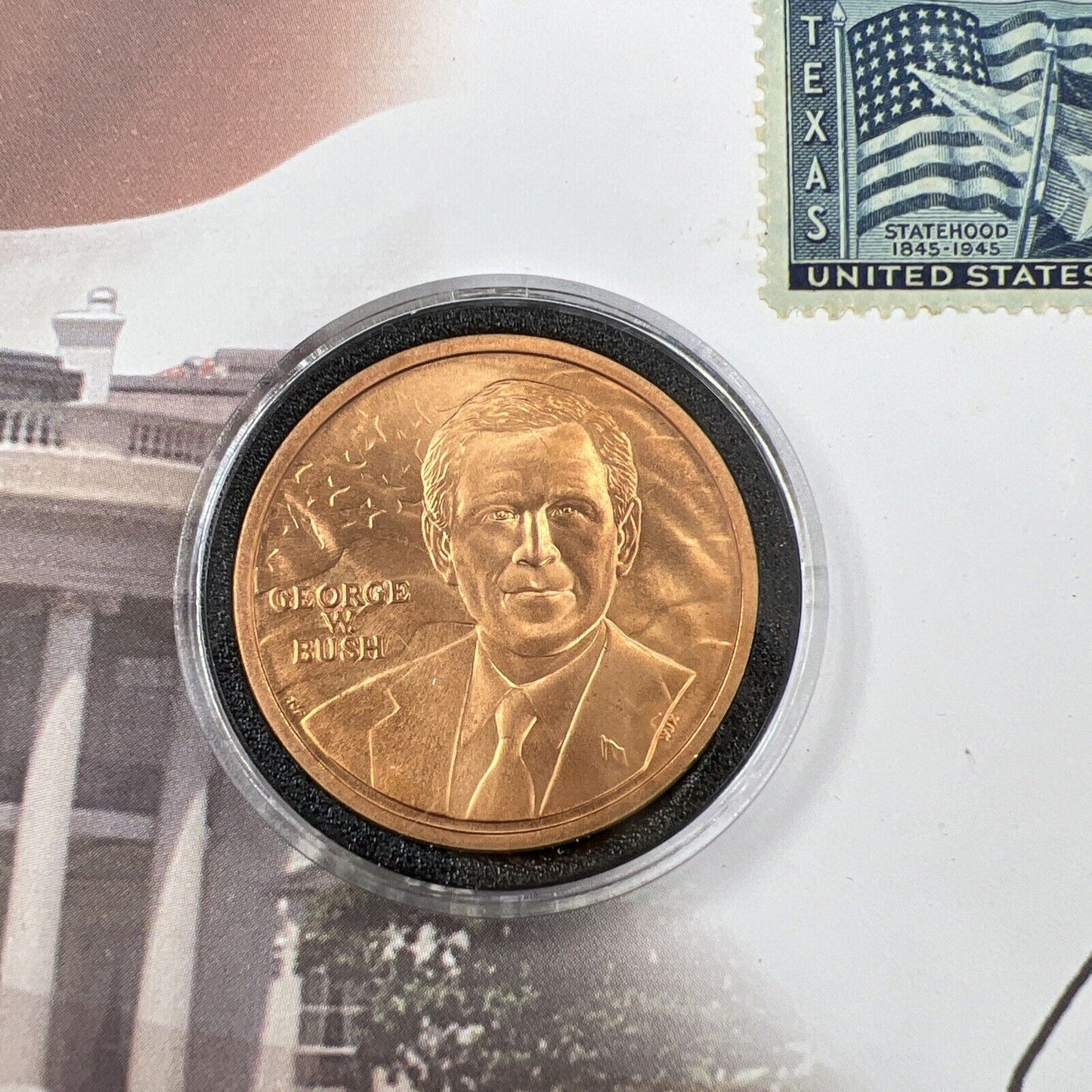 2005 GEORGE W BUSH INAUGURAL COIN Bronze MEDAL - Bronze FDOI Postal Issue