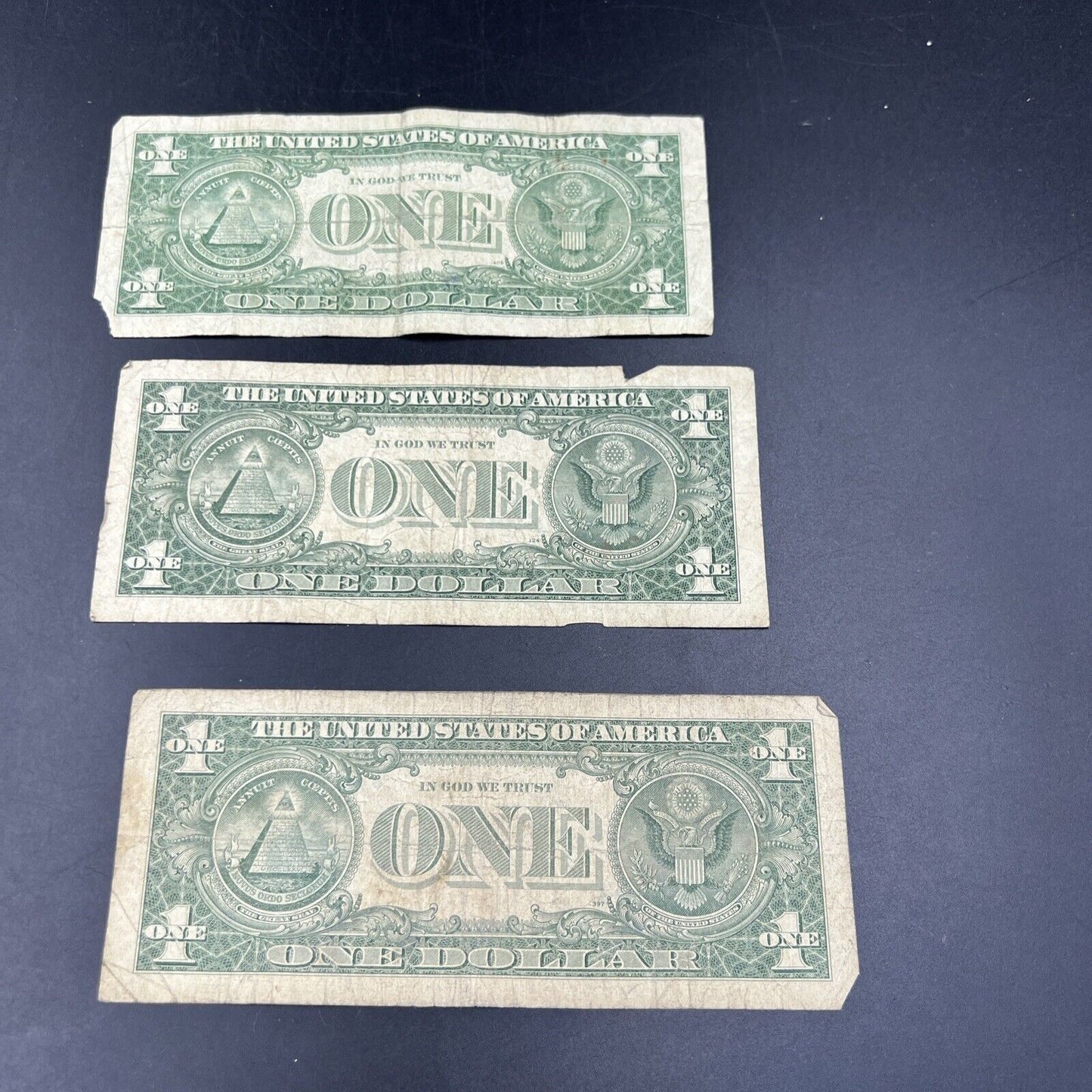Lot of 3 1957 * Star Note Silver Certificates Very Circ Cull Blue Seal Note #68