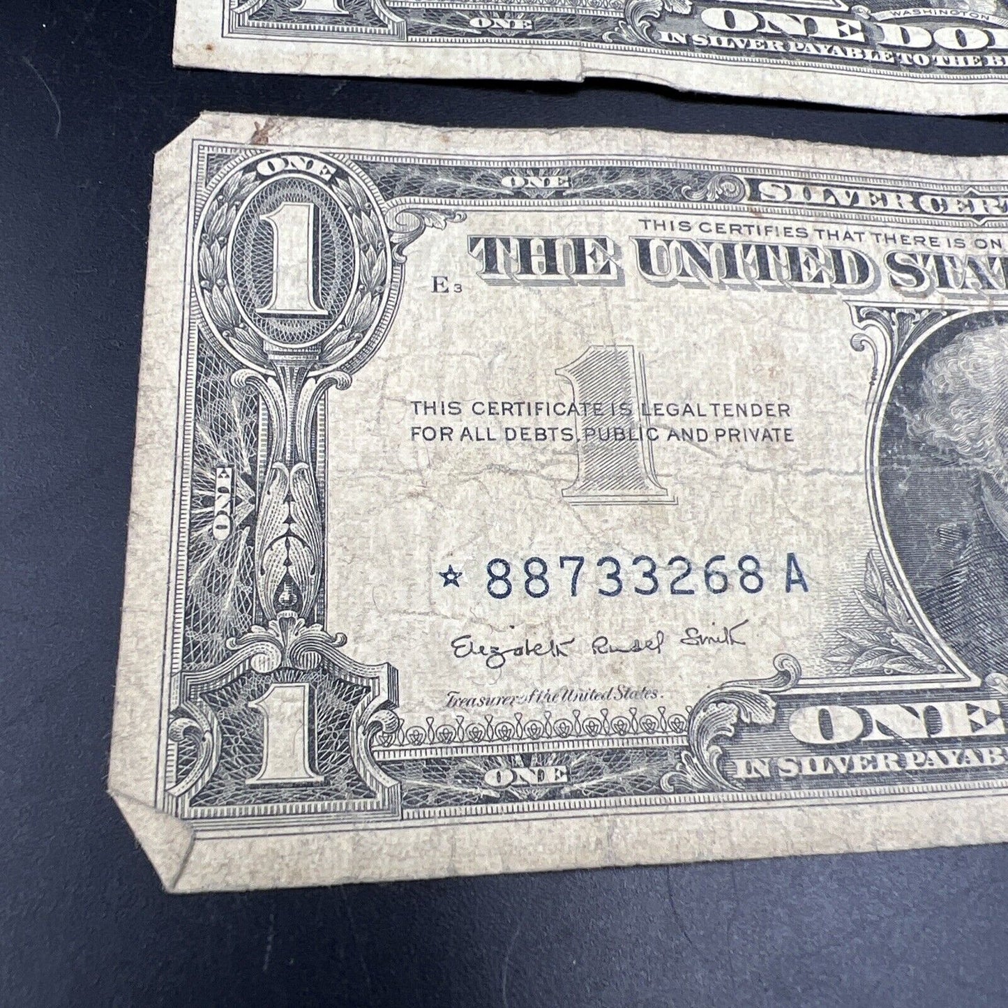 Lot of 3 1957 * Star Note Silver Certificates Very Circ Cull Blue Seal Note #68
