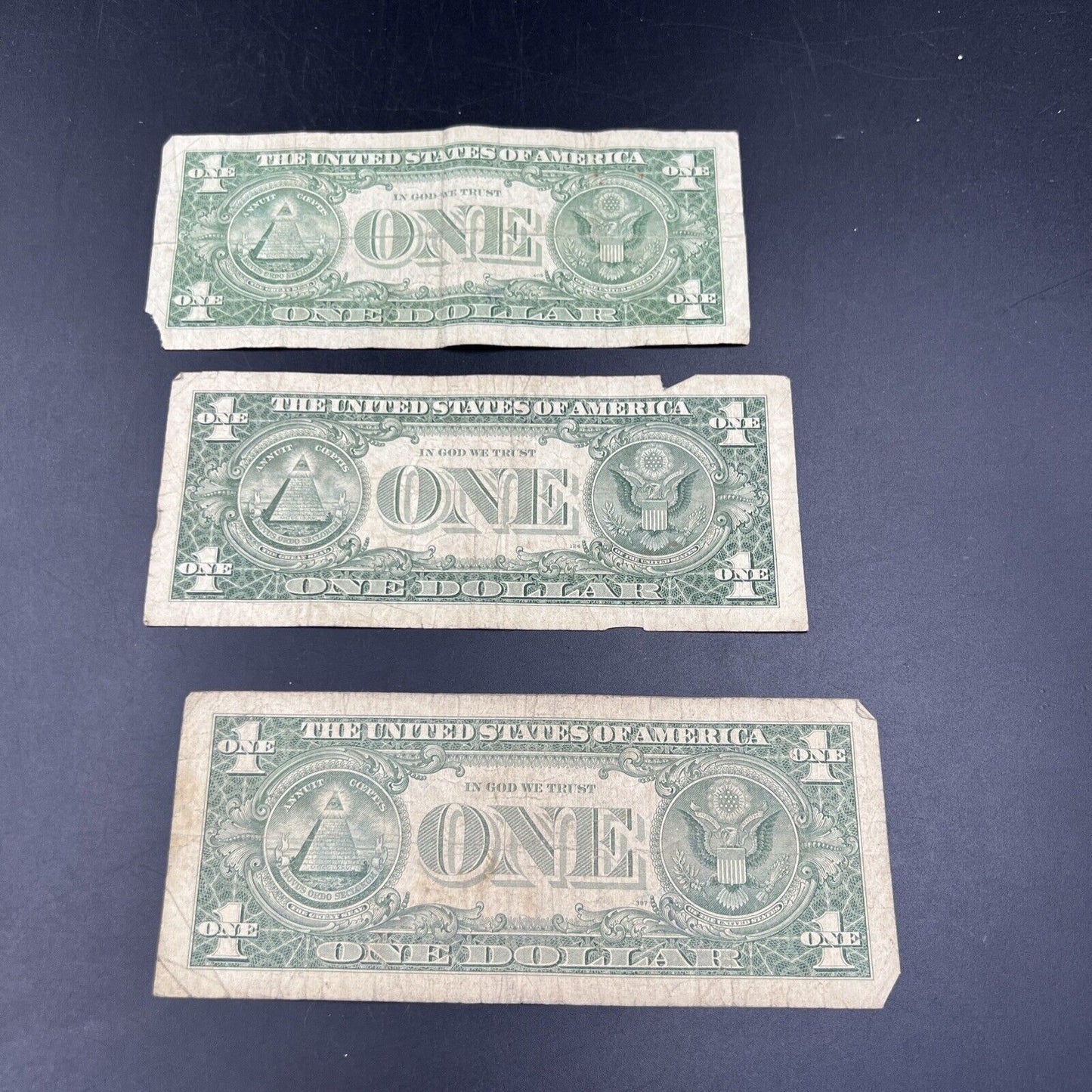 Lot of 3 1957 * Star Note Silver Certificates Very Circ Cull Blue Seal Note #68