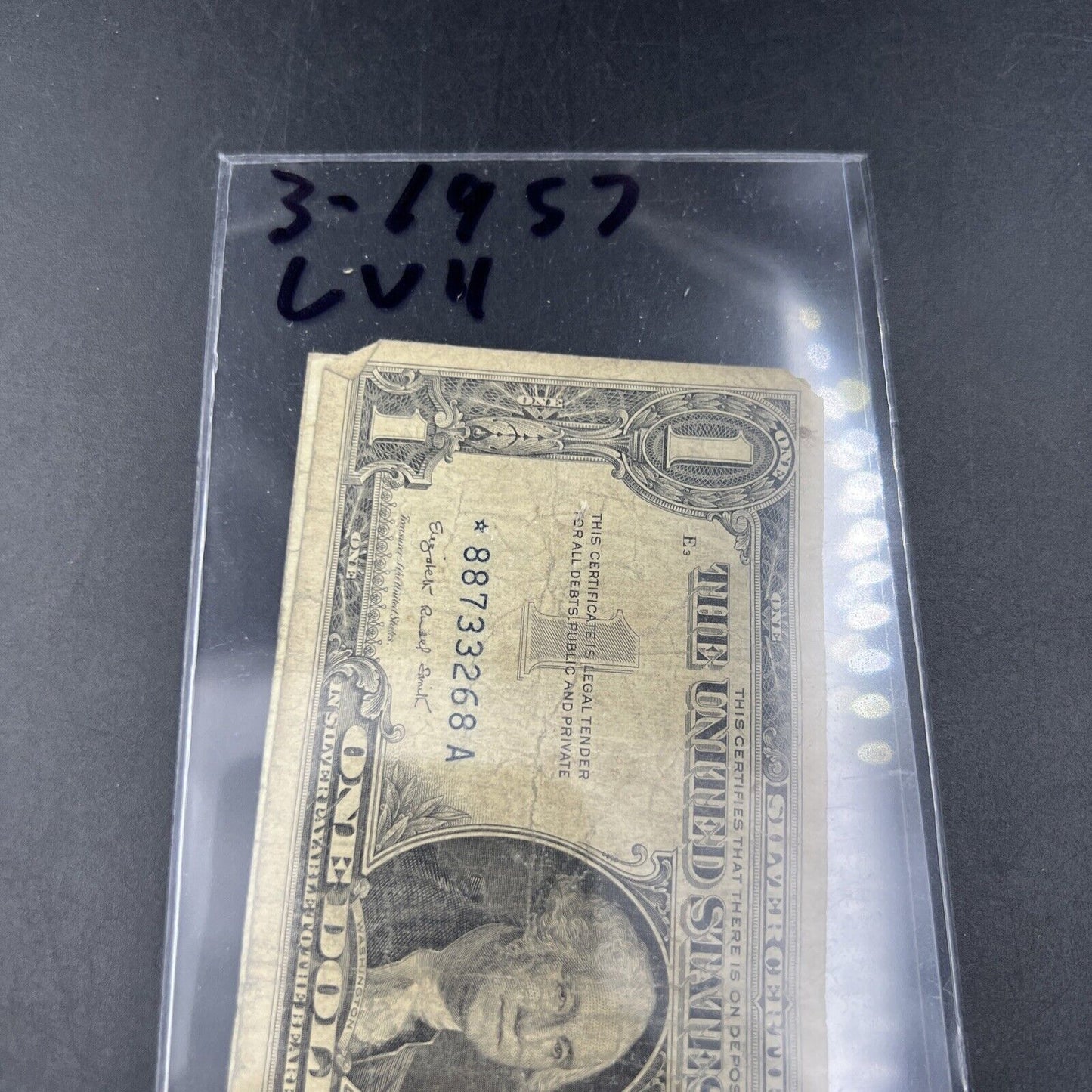 Lot of 3 1957 * Star Note Silver Certificates Very Circ Cull Blue Seal Note #68