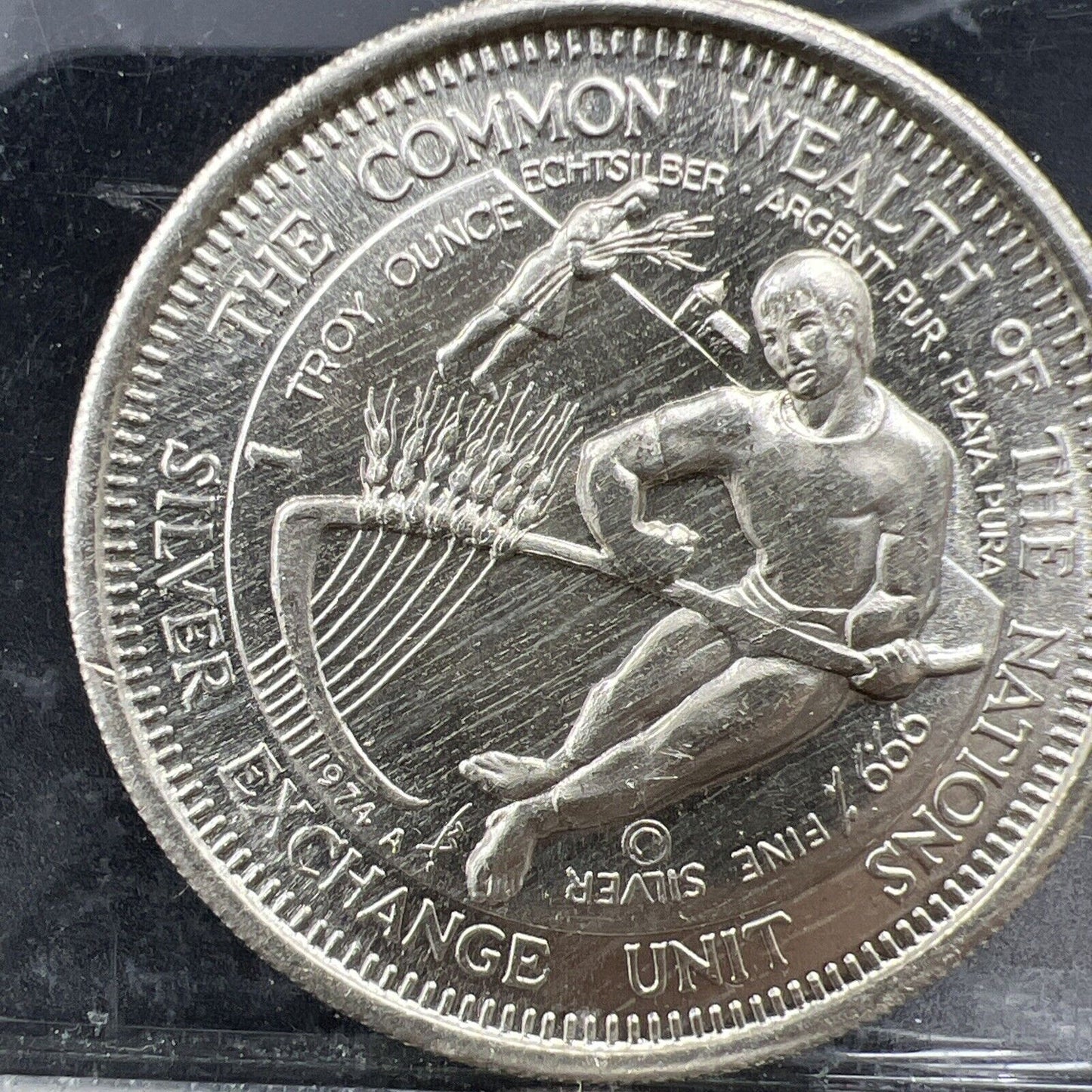 Common Wealth of The Nations Silver Exchange Unit 1 oz .999 Silver Round Gem BU
