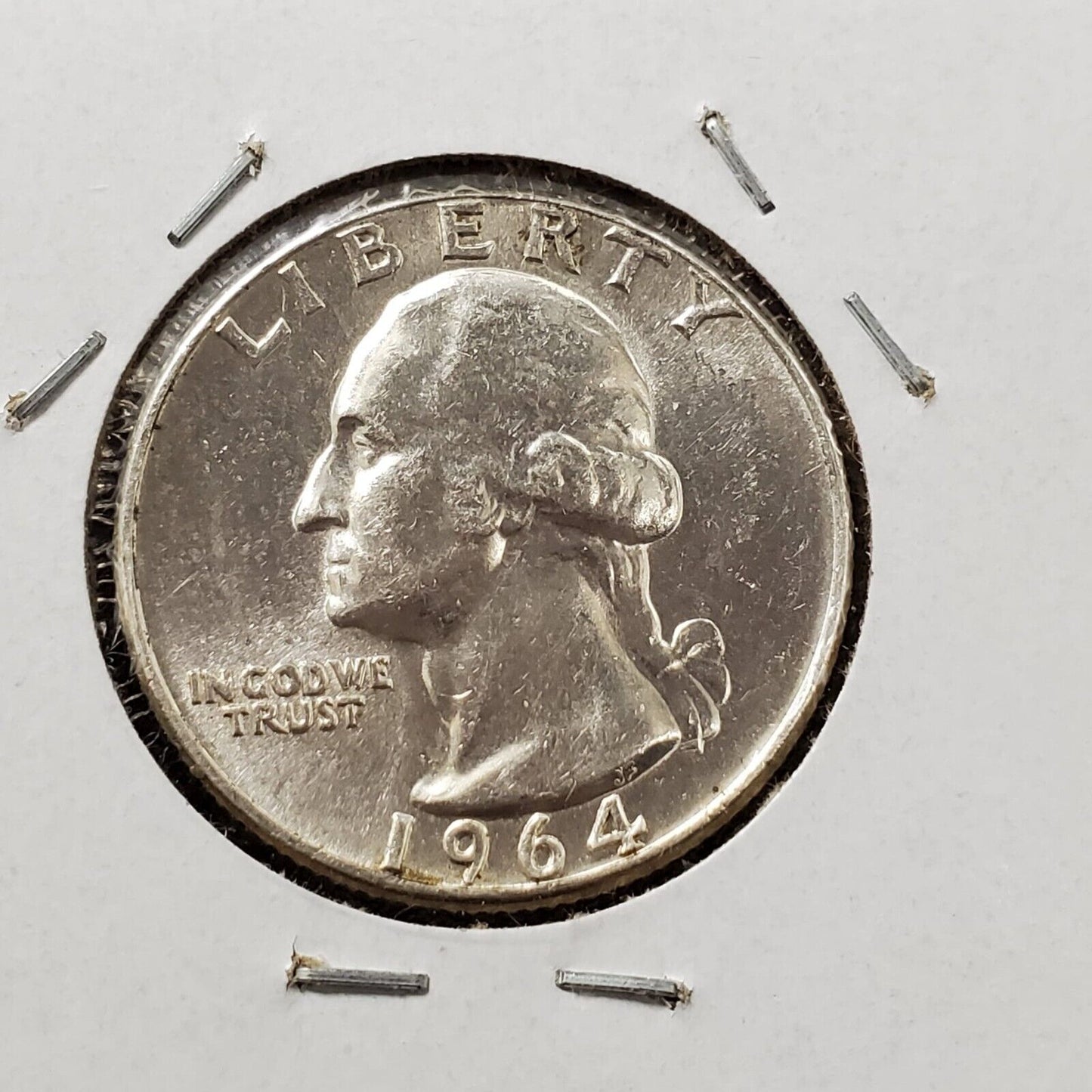 1964 P 25C Washington Quarter Silver Coin Choice BU Uncirculated Type B Reverse