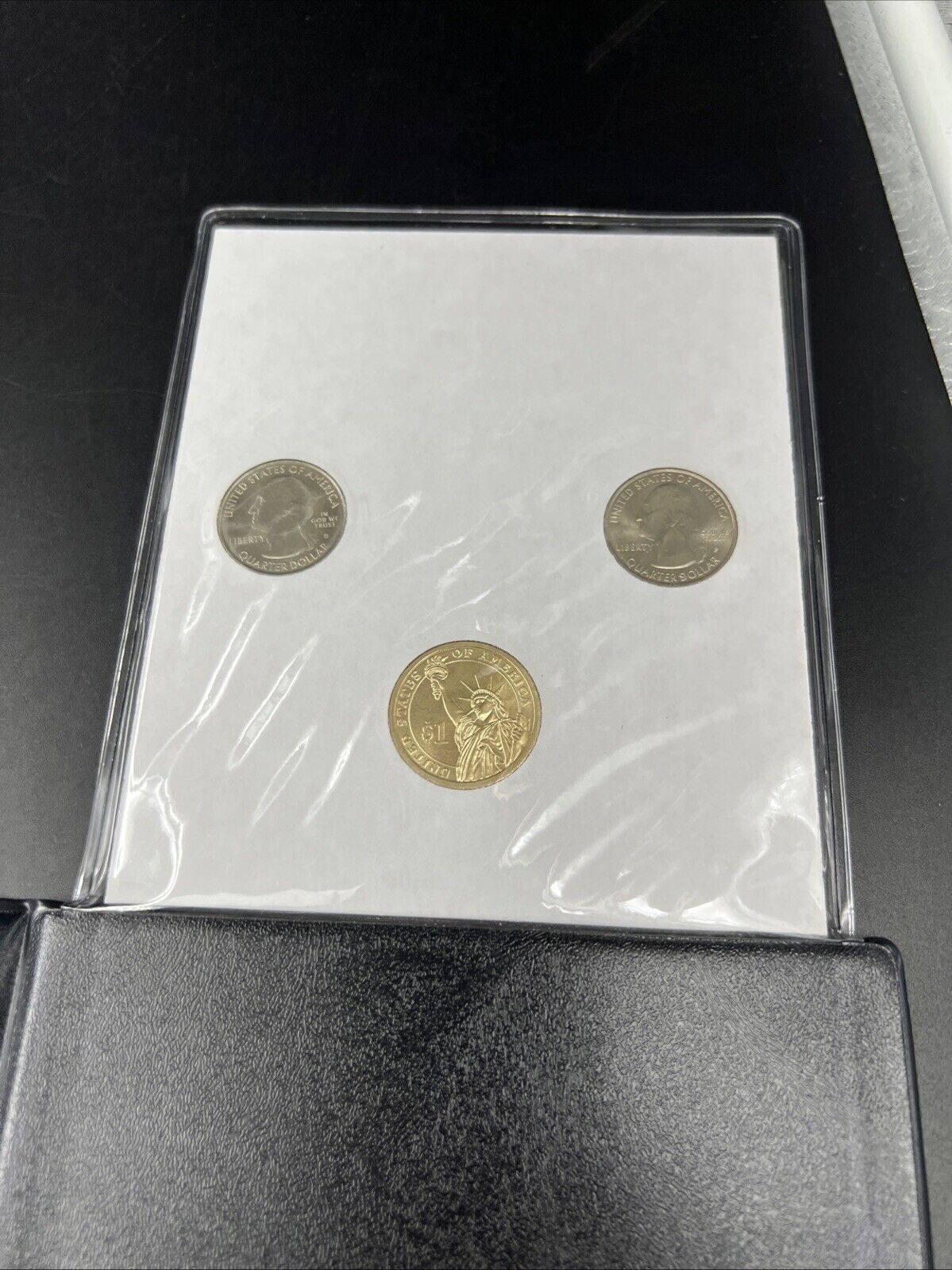 American Civil War Collection Lincoln Presidential Dollar & 2 ATB Quarters