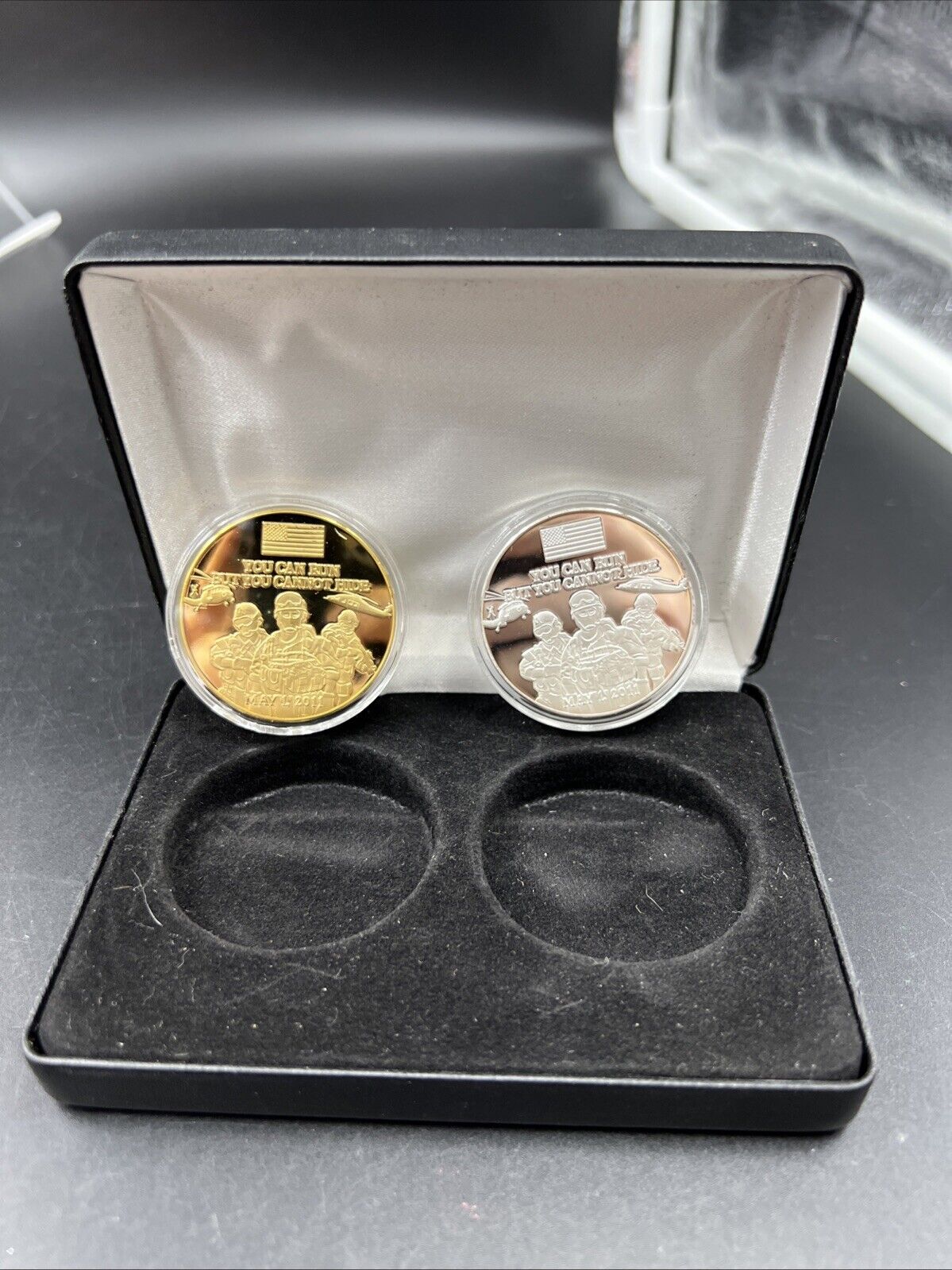 September 11th Commemorative 2 Medal Set " You Can't Hide "