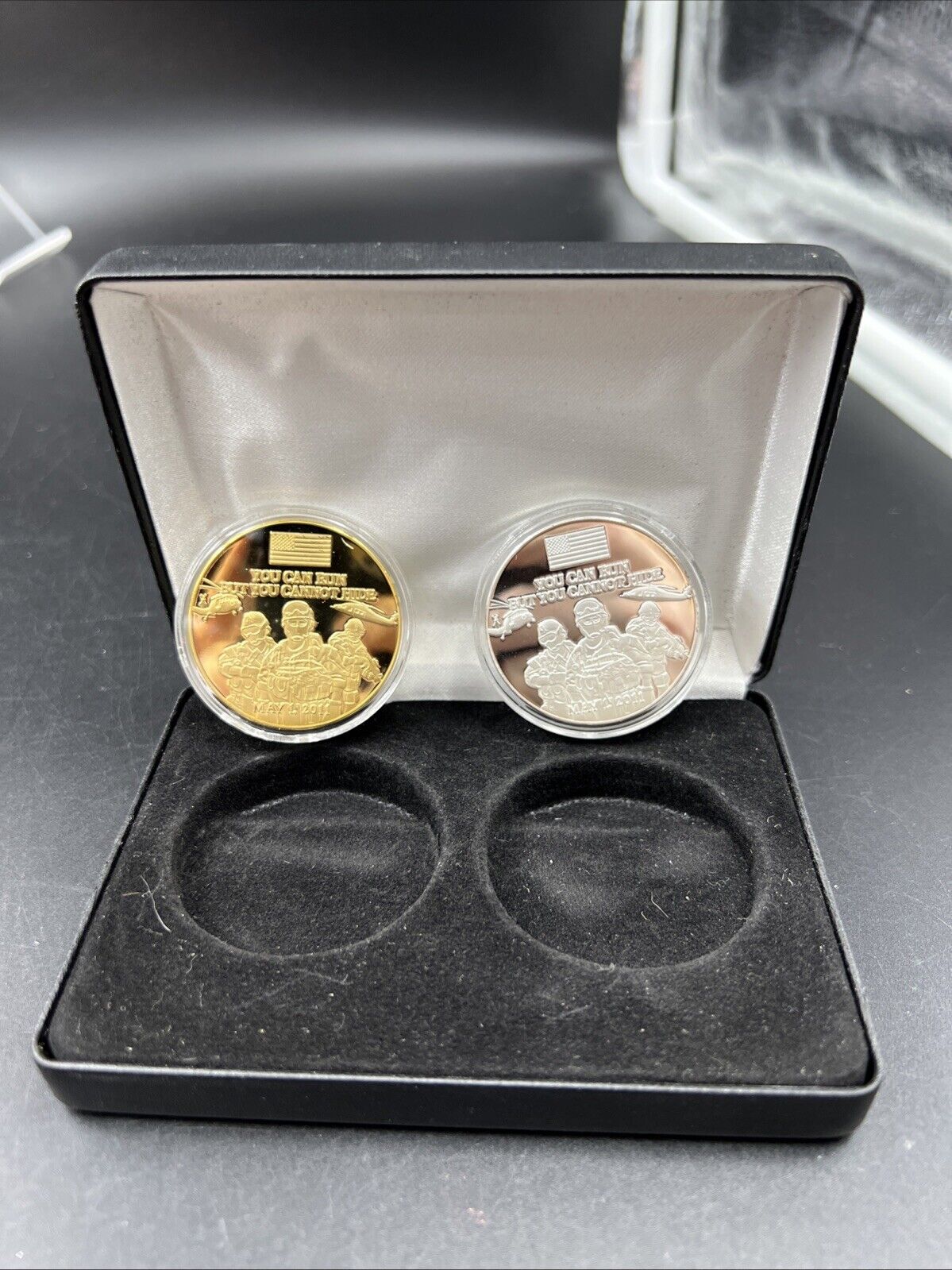 September 11th Commemorative 2 Medal Set " You Can't Hide "