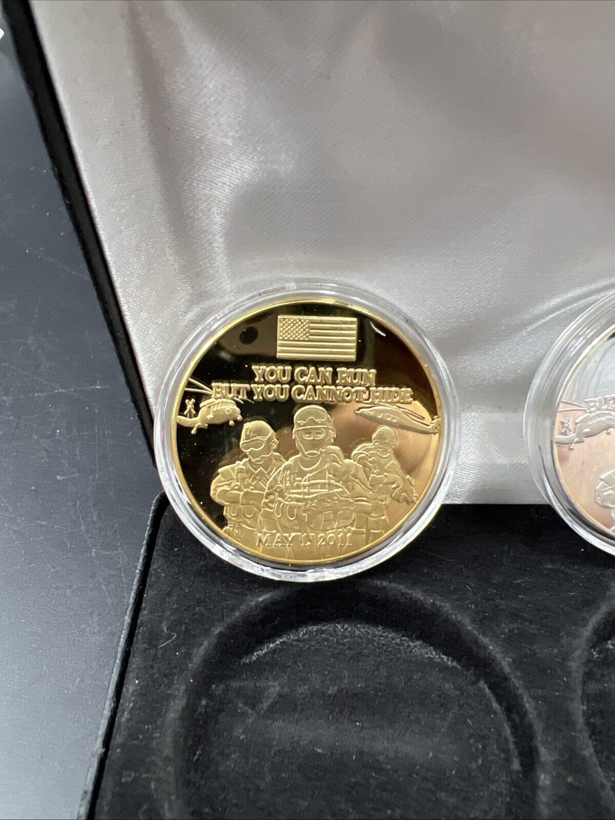 September 11th Commemorative 2 Medal Set " You Can't Hide "