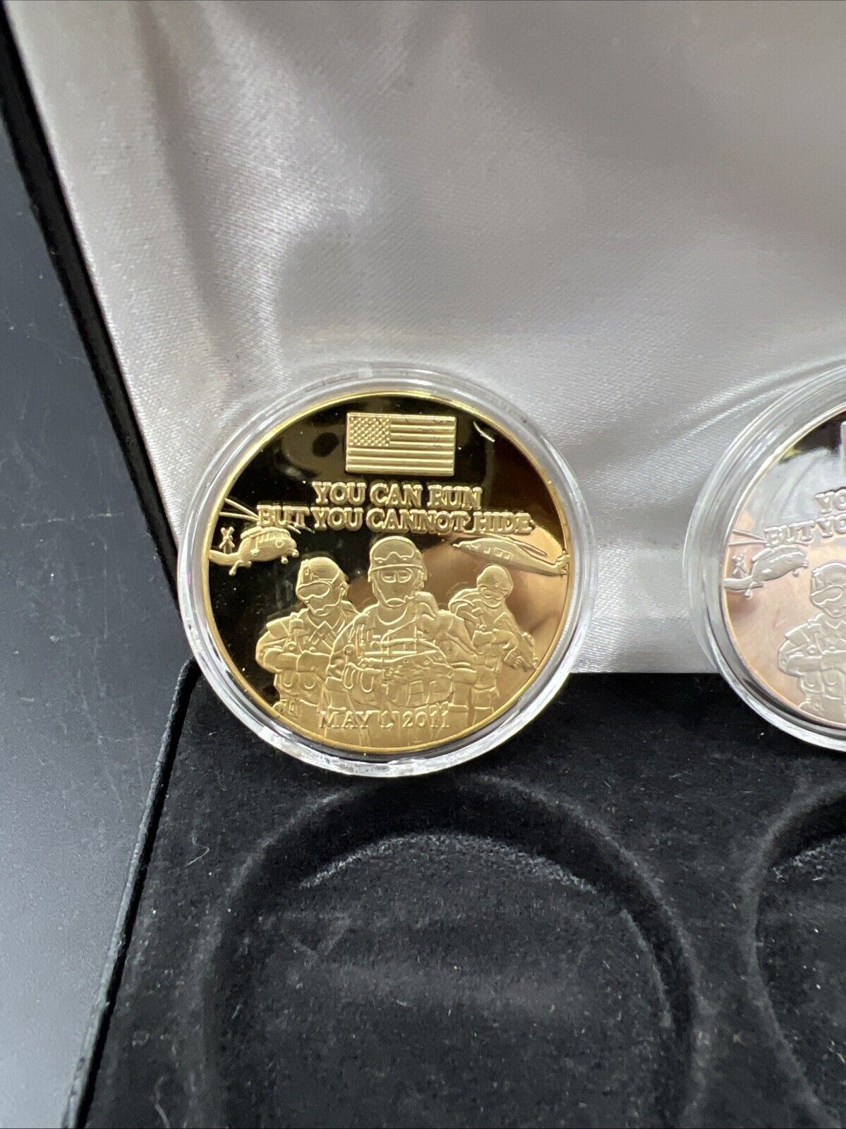 September 11th Commemorative 2 Medal Set " You Can't Hide "