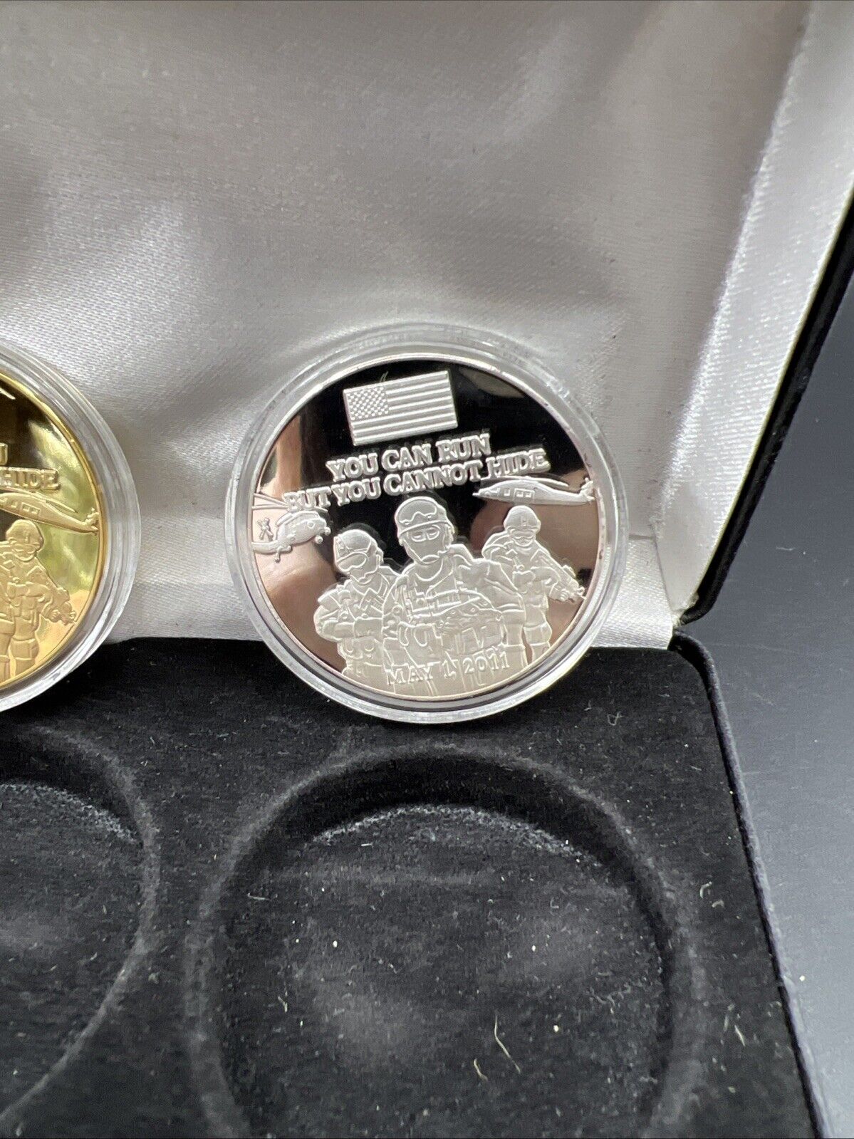 September 11th Commemorative 2 Medal Set " You Can't Hide "