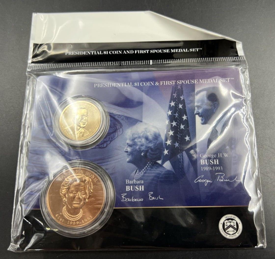2020 George H.W. Bush & Barbara Bush Presidential & First Spouse Medal Set