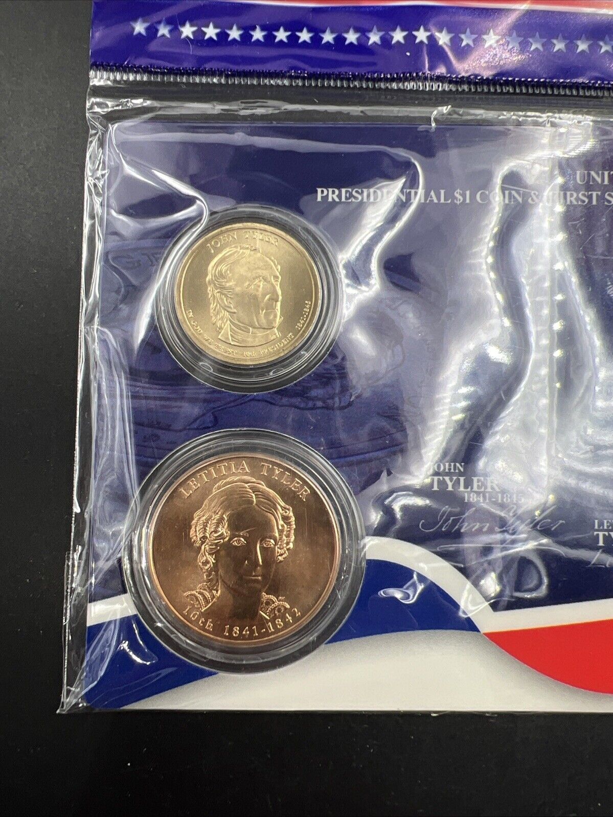 2009 John & Letitia Tyler Spouse $1 Presidential Coin & Medal Bronze Set OGP