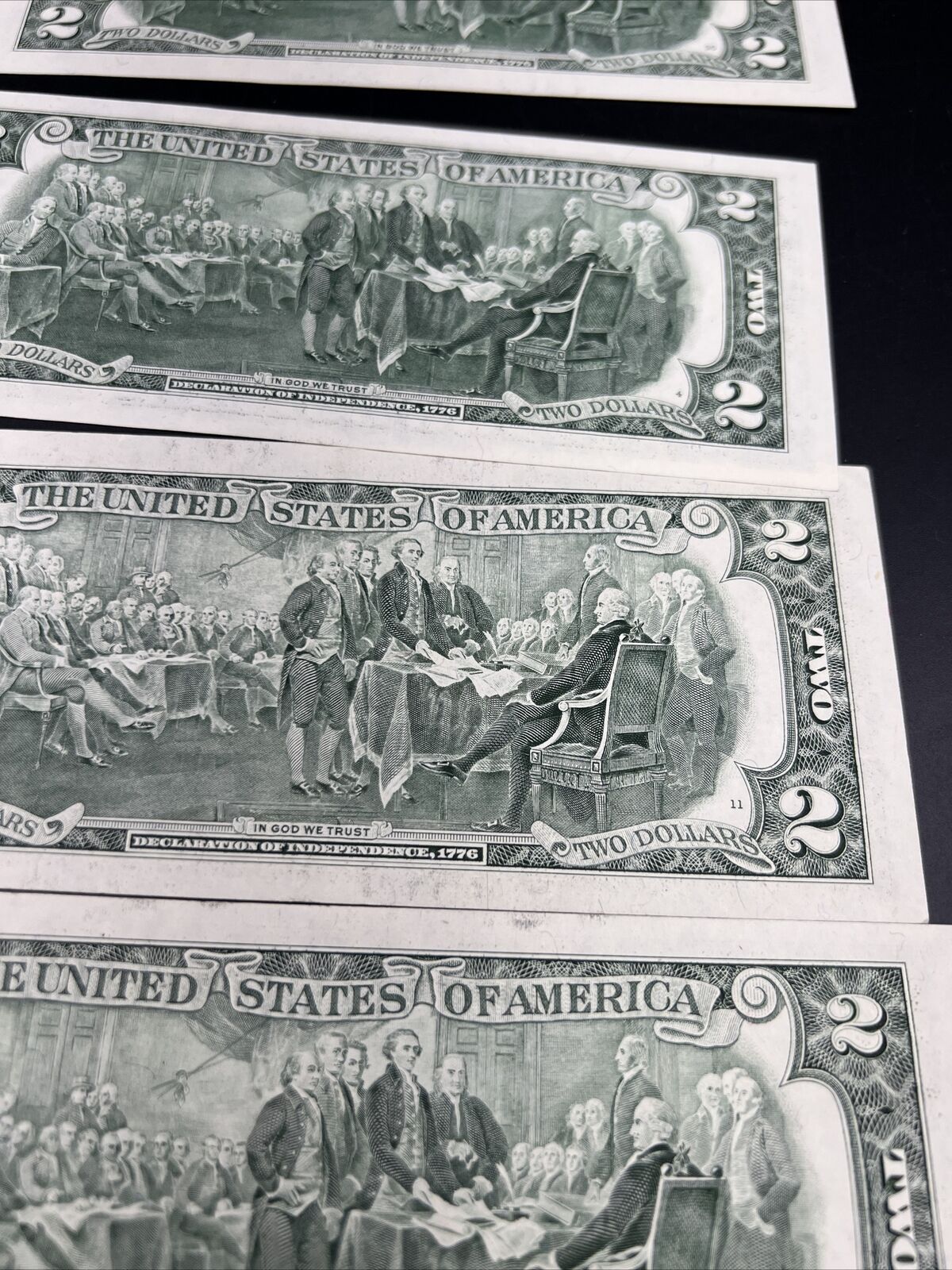 11 Note $2 Two Dollar Bill Collector's Set Years 1976 1995 2003 FRNs VF+ Circ #P