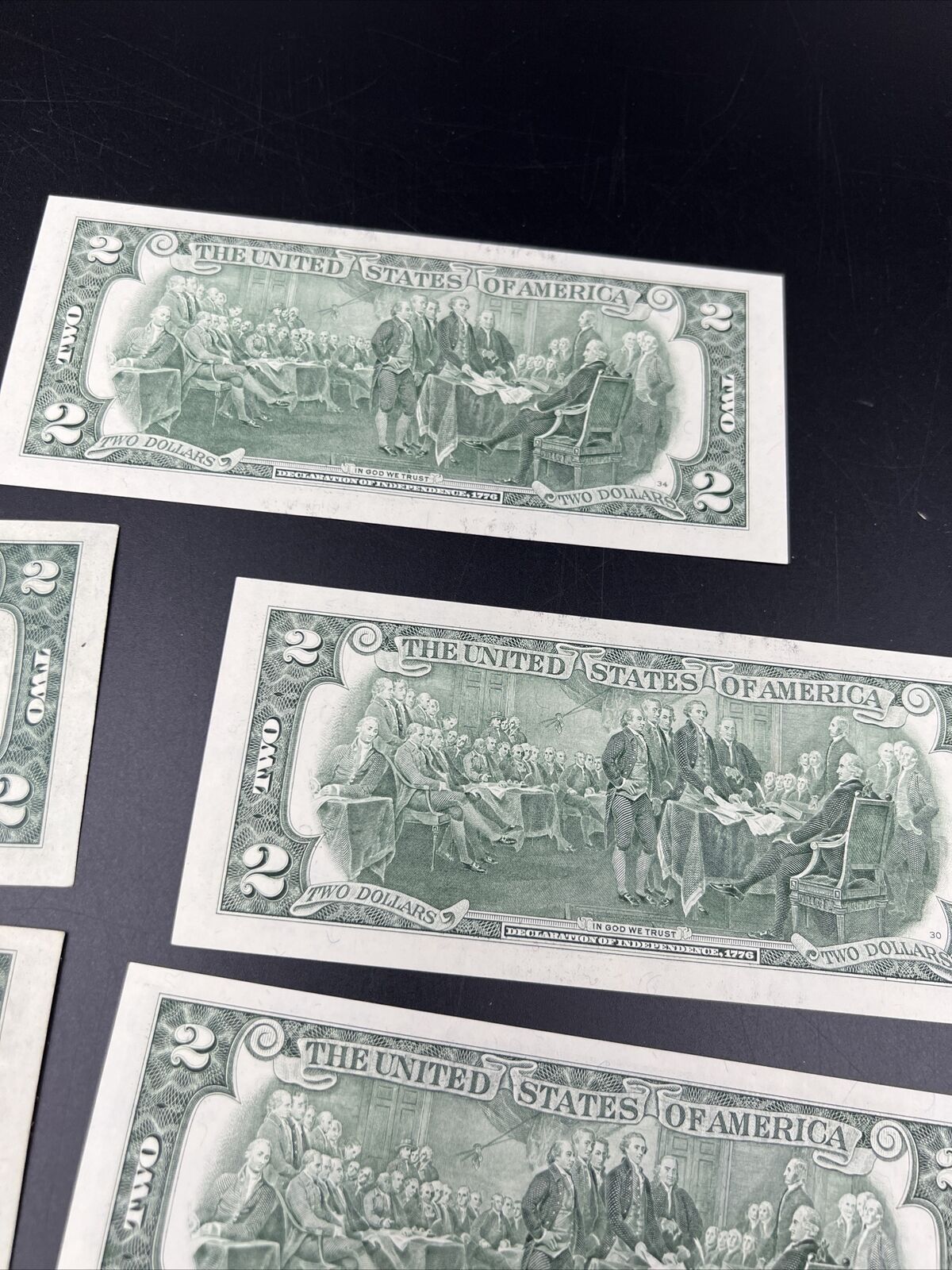 11 Note $2 Two Dollar Bill Collector's Set Years 1976 1995 2003 FRNs VF+ Circ #P