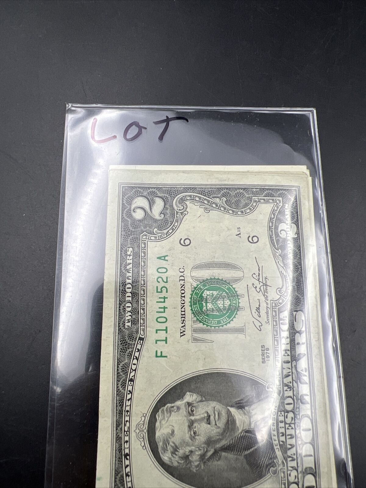 11 Note $2 Two Dollar Bill Collector's Set Years 1976 1995 2003 FRNs VF+ Circ #P