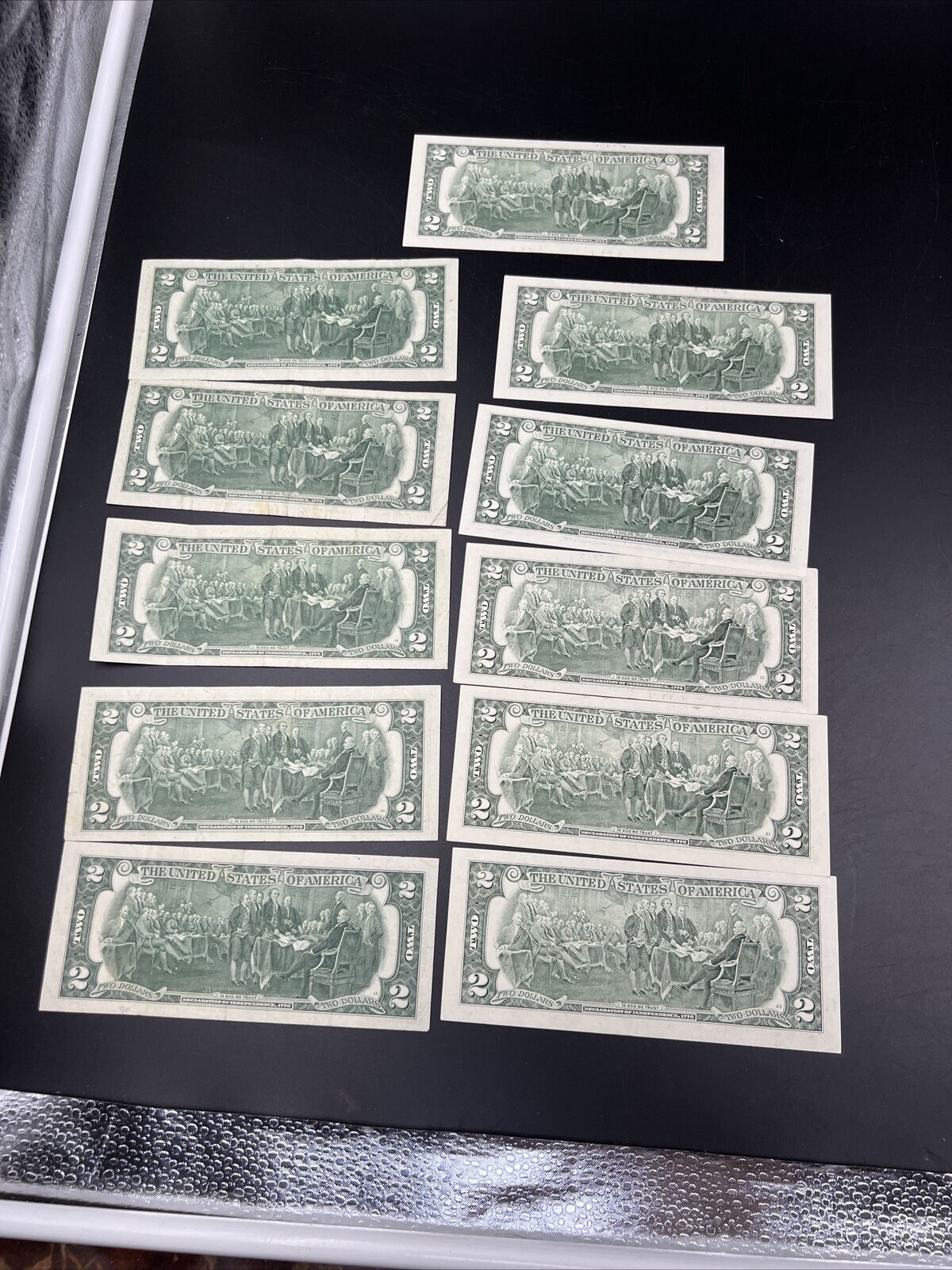11 Note $2 Two Dollar Bill Collector's Set Years 1976 1995 2003 FRNs VF+ Circ #P