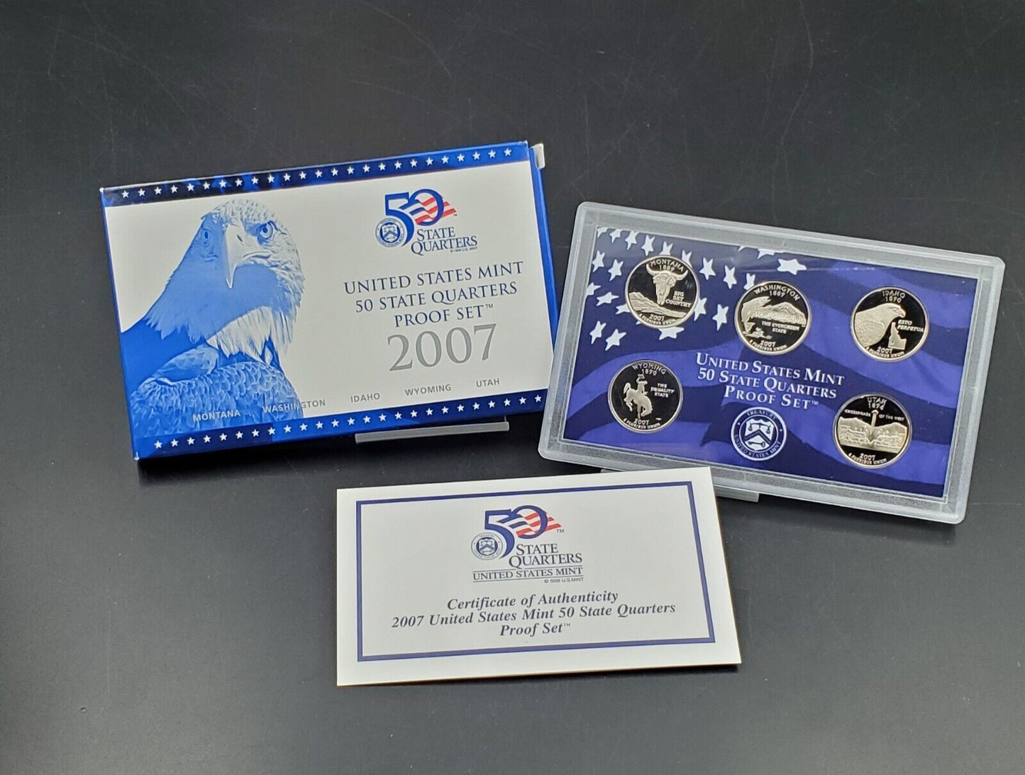 1999 - 2009 U.S. Mint Proof State Quarters 11 Sets w/ COAs CLAD - Free Ship USA