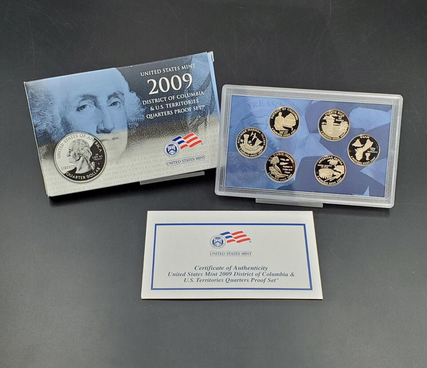 1999 - 2009 U.S. Mint Proof State Quarters 11 Sets w/ COAs CLAD - Free Ship USA