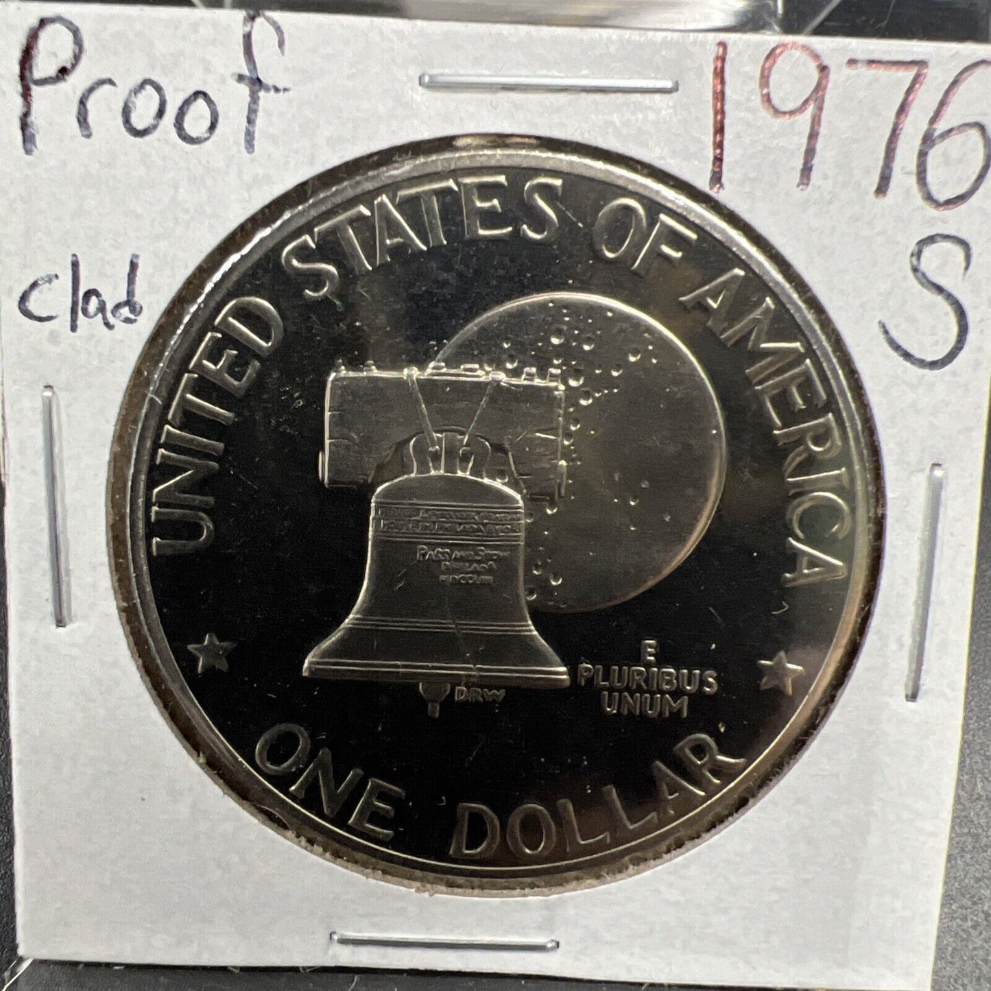 1976 S $1 Eisenhower Brown Ike CLAD DCAM Gem Proof