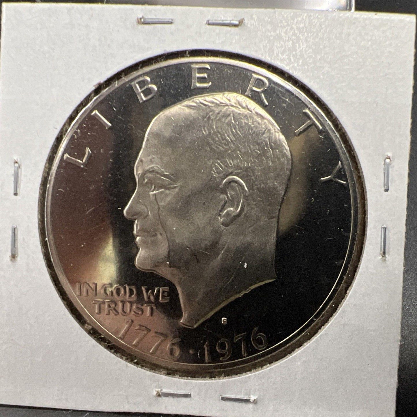1976 S $1 Eisenhower Brown Ike CLAD DCAM Gem Proof