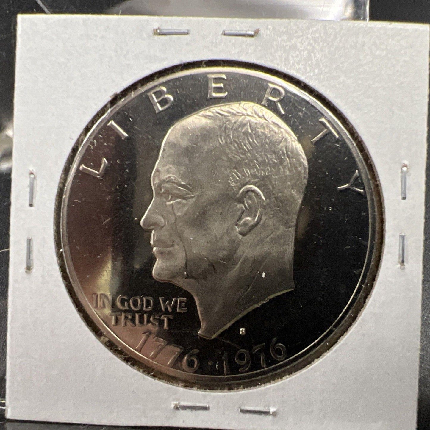 1976 S $1 Eisenhower Brown Ike CLAD DCAM Gem Proof