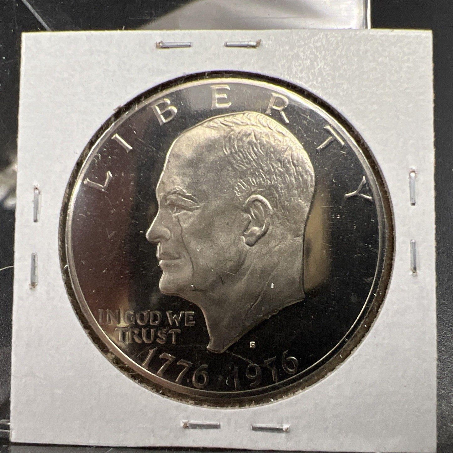 1976 S $1 Eisenhower Brown Ike CLAD DCAM Gem Proof