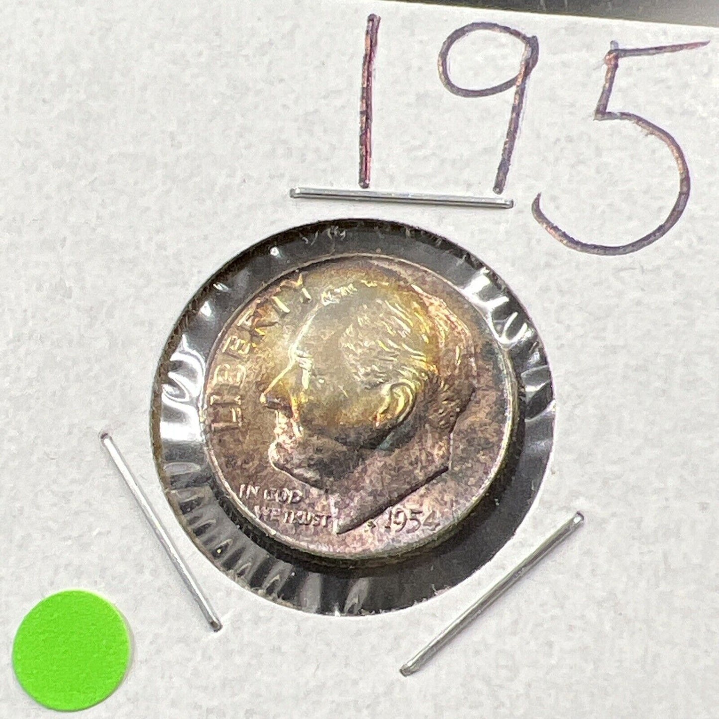 1957 P 10c Roosevelt Silver Dime Choice BU UNC PQ Nice Toning Toner SKU#G2025