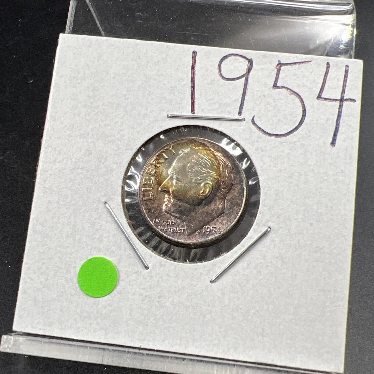 1957 P 10c Roosevelt Silver Dime Choice BU UNC PQ Nice Toning Toner SKU#G2025