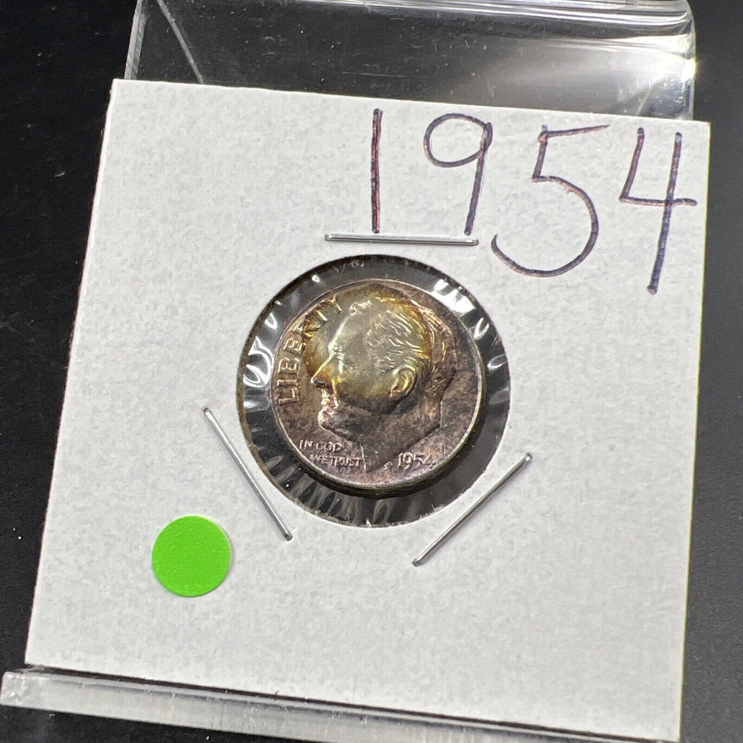 1957 P 10c Roosevelt Silver Dime Choice BU UNC PQ Nice Toning Toner SKU#G2025