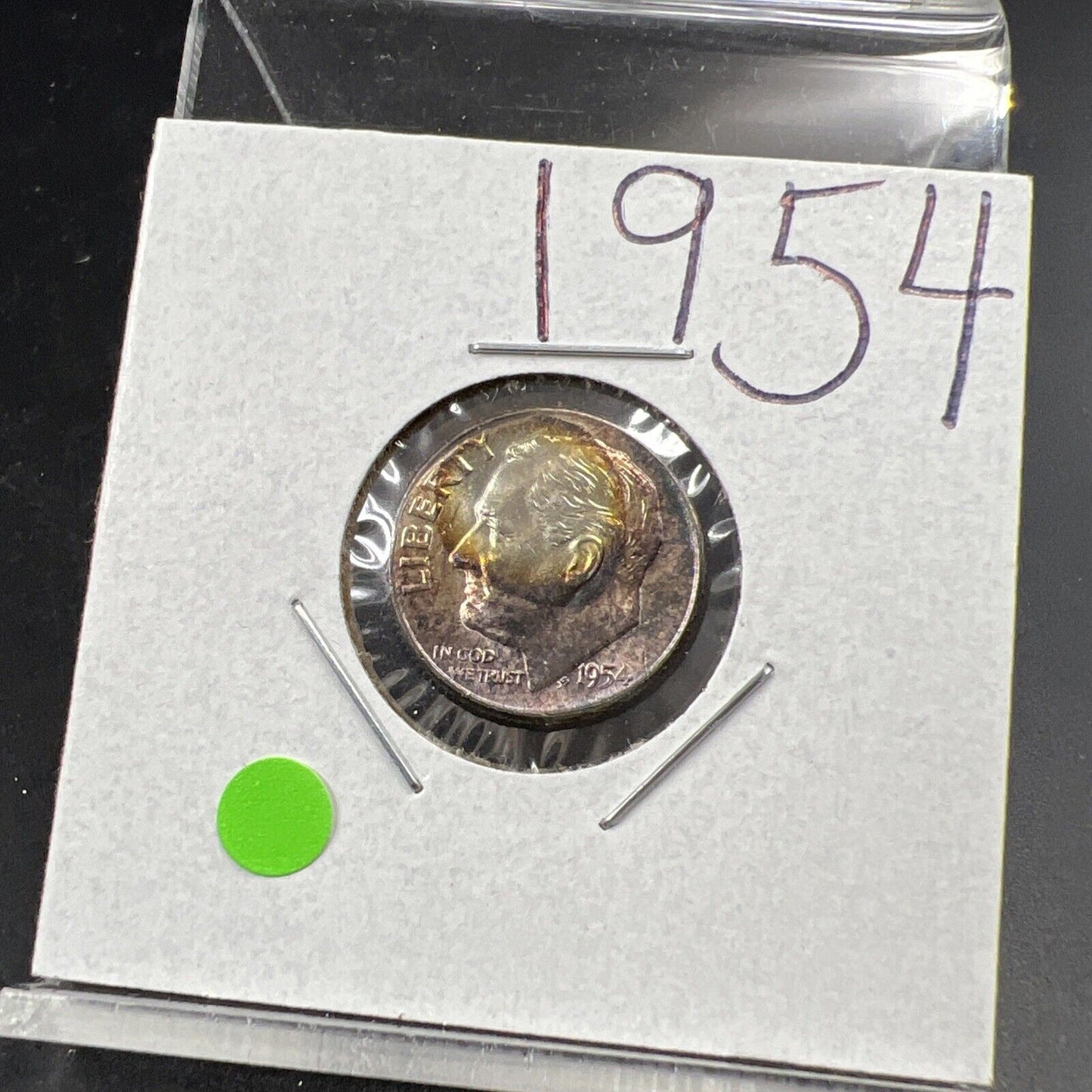 1957 P 10c Roosevelt Silver Dime Choice BU UNC PQ Nice Toning Toner SKU#G2025