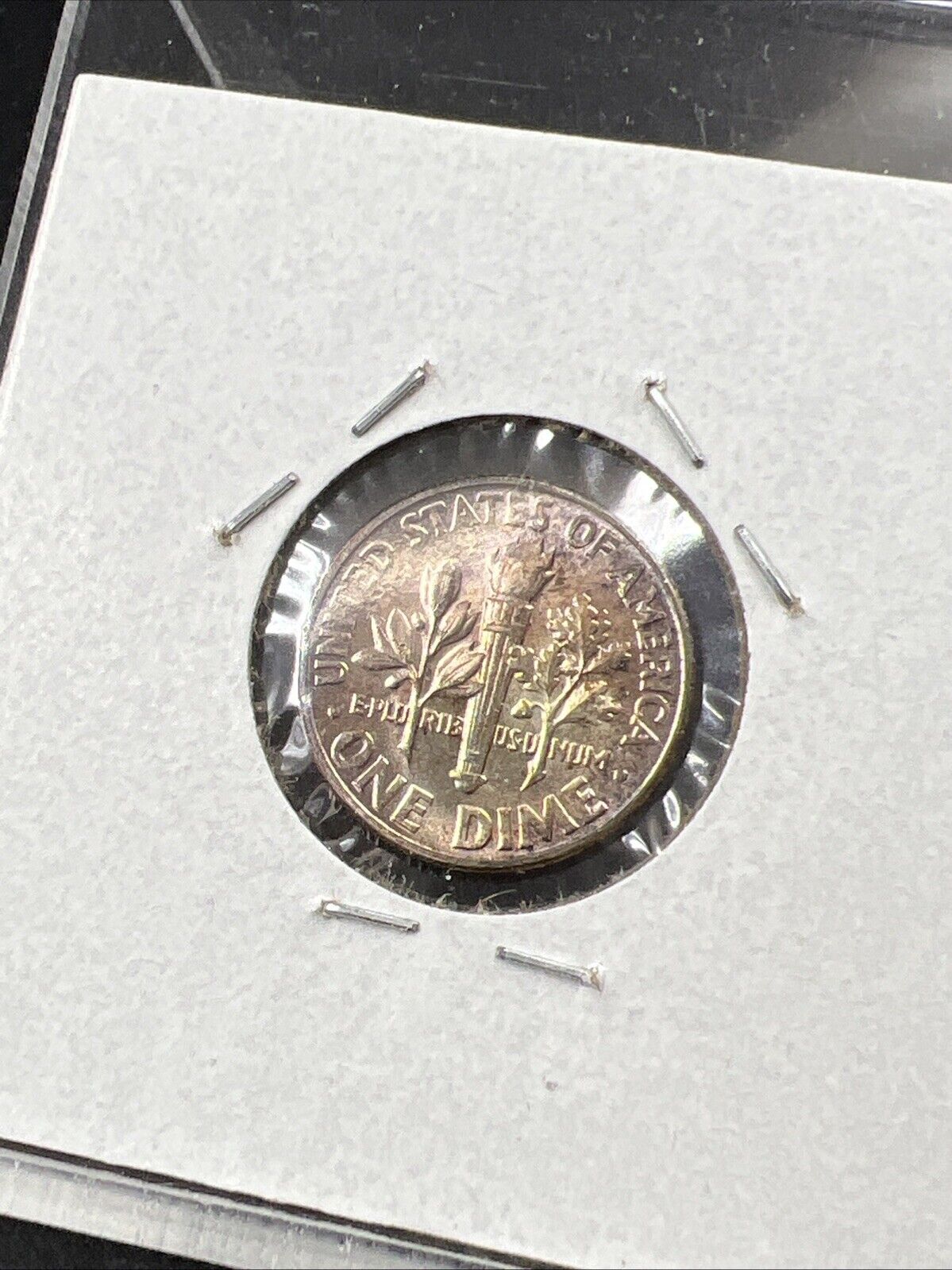 1957 P 10c Roosevelt Silver Dime Choice BU UNC PQ Nice Toning Toner SKU#G2025