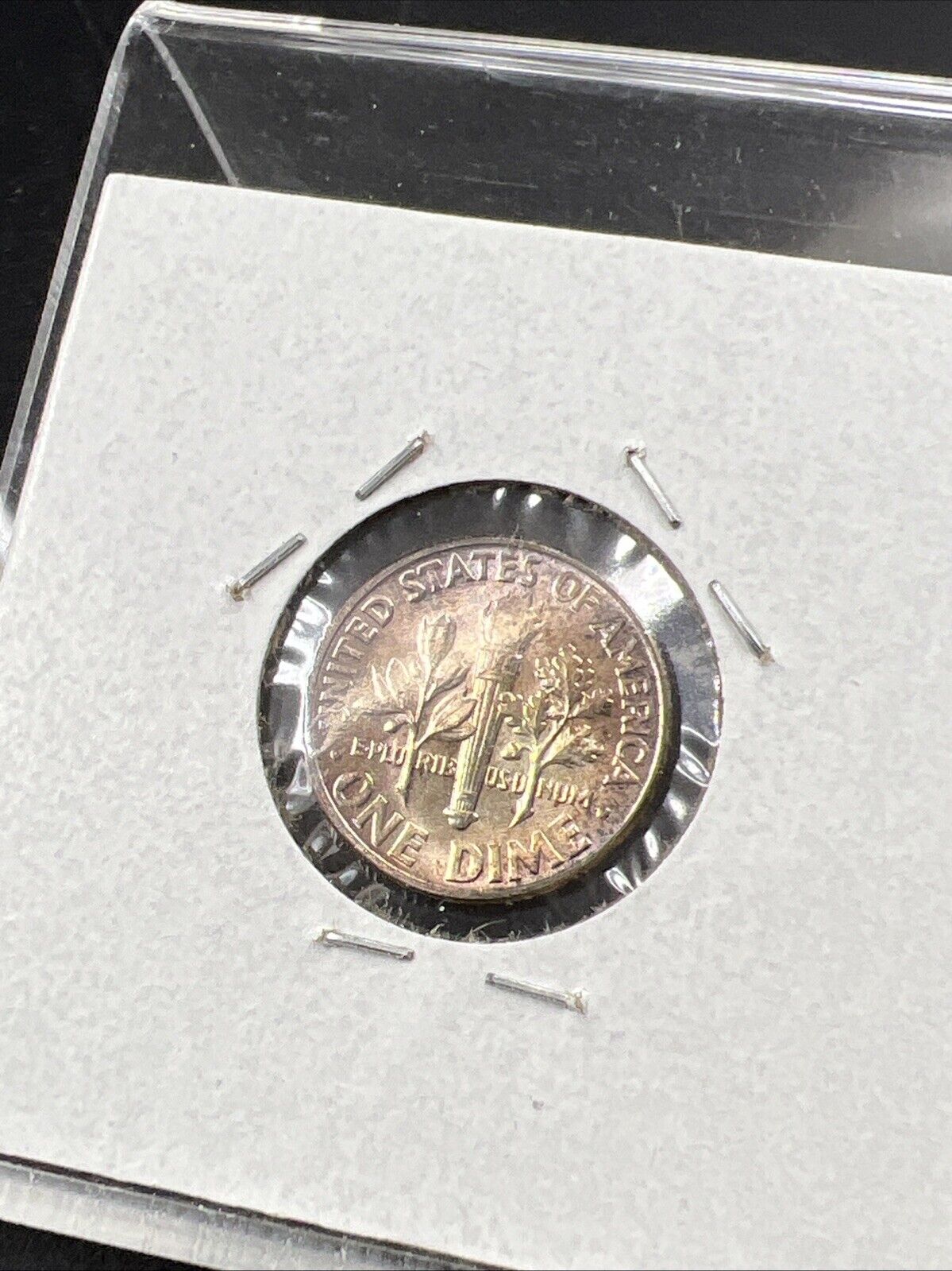 1957 P 10c Roosevelt Silver Dime Choice BU UNC PQ Nice Toning Toner SKU#G2025
