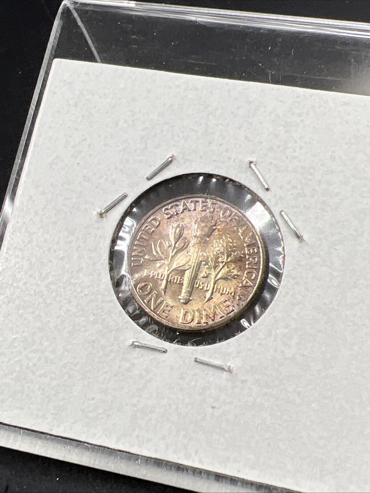 1957 P 10c Roosevelt Silver Dime Choice BU UNC PQ Nice Toning Toner SKU#G2025