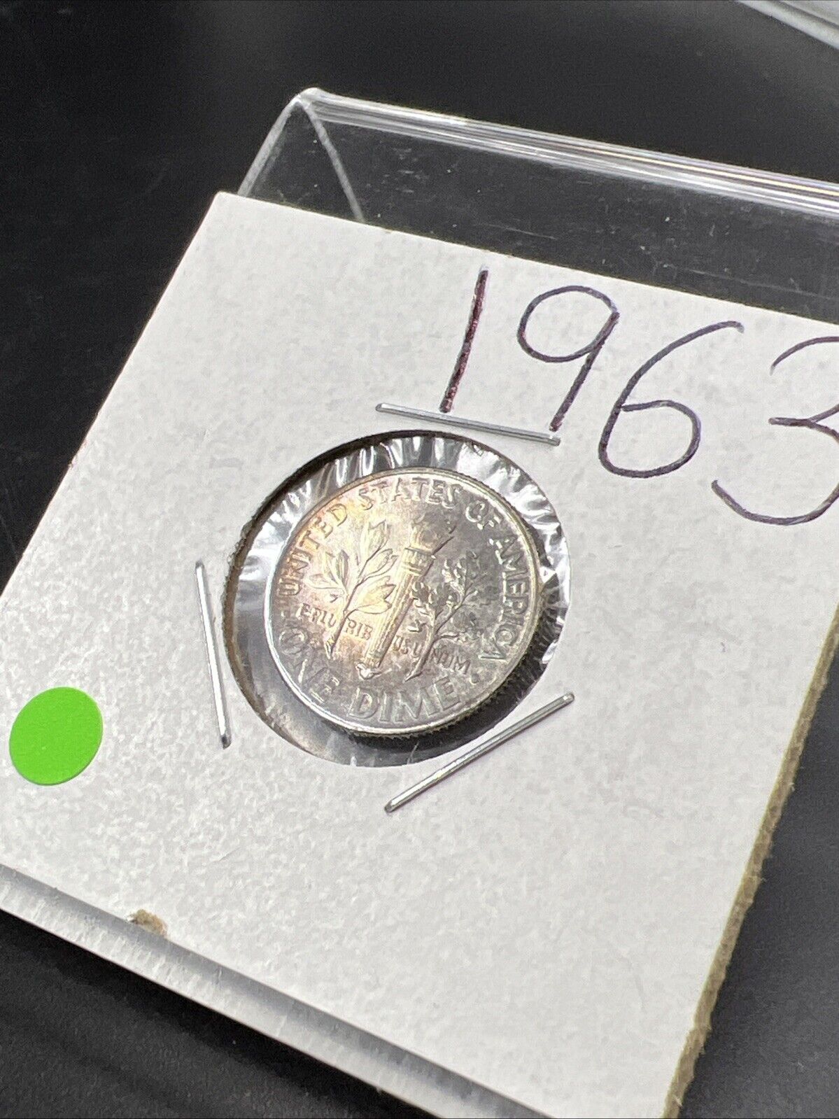 1963 P 10c Roosevelt Silver Dime Choice BU UNC PQ Nice Toning Toner SKU#G2025