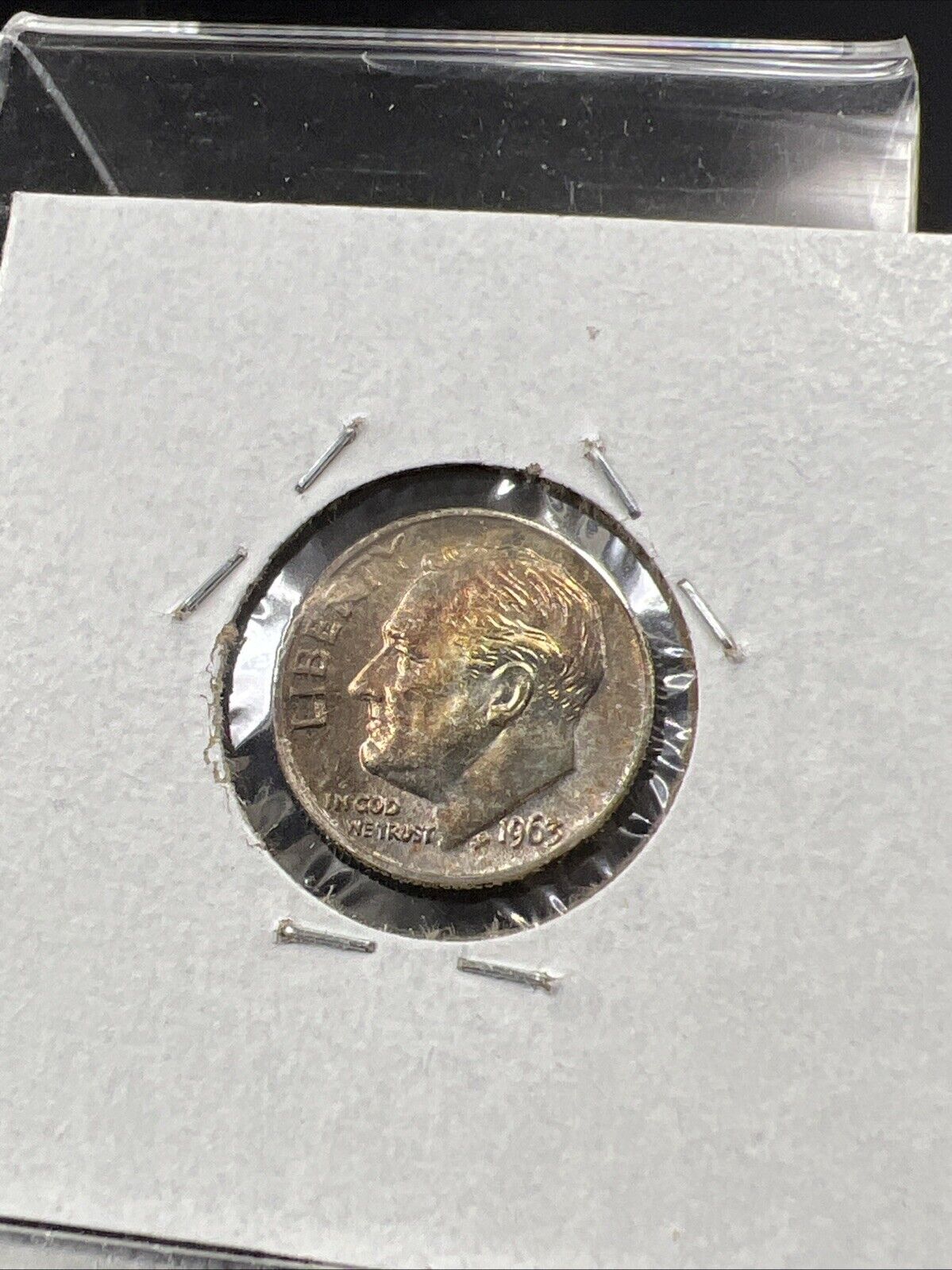 1963 P 10c Roosevelt Silver Dime Choice BU UNC PQ Nice Toning Toner SKU#G2025