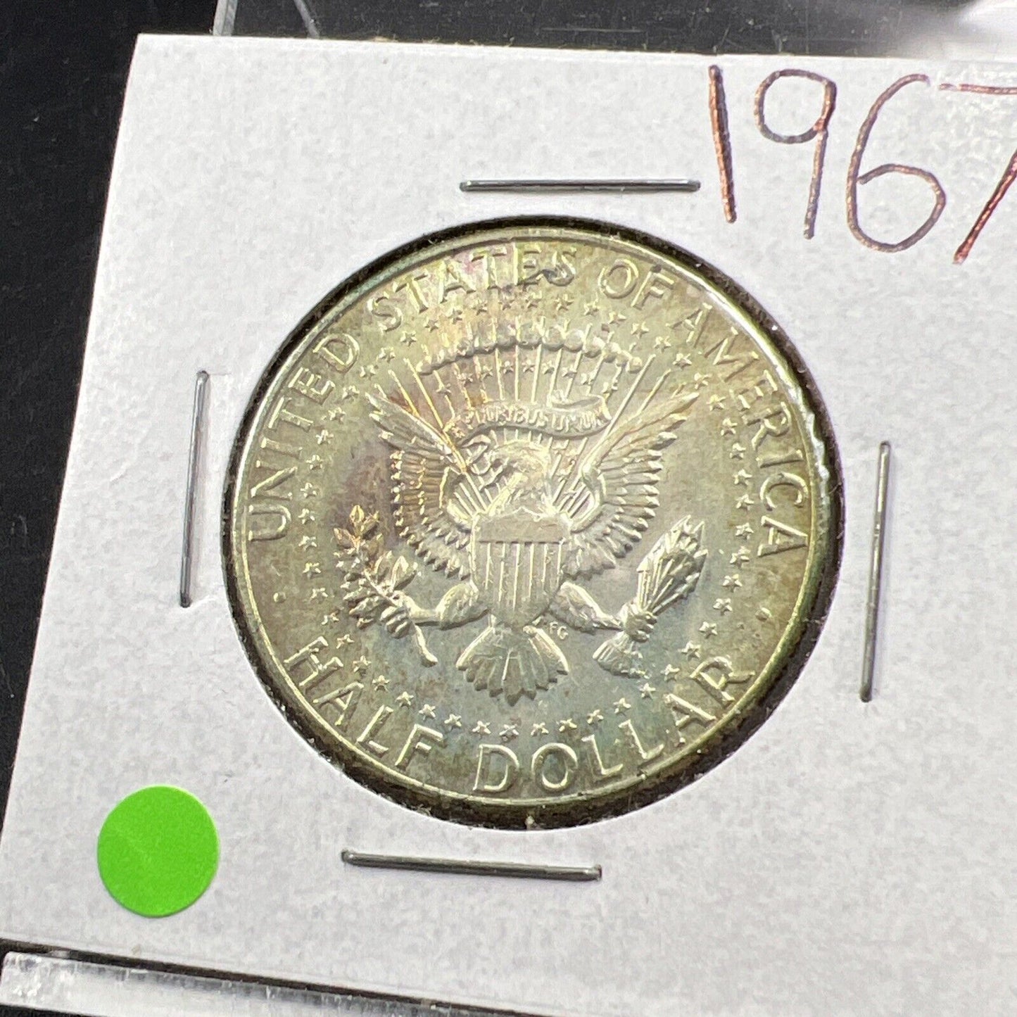 1967 P Kennedy Half Dollar Coin Choice BU UNC Neat Toning Toner SKU#G2025