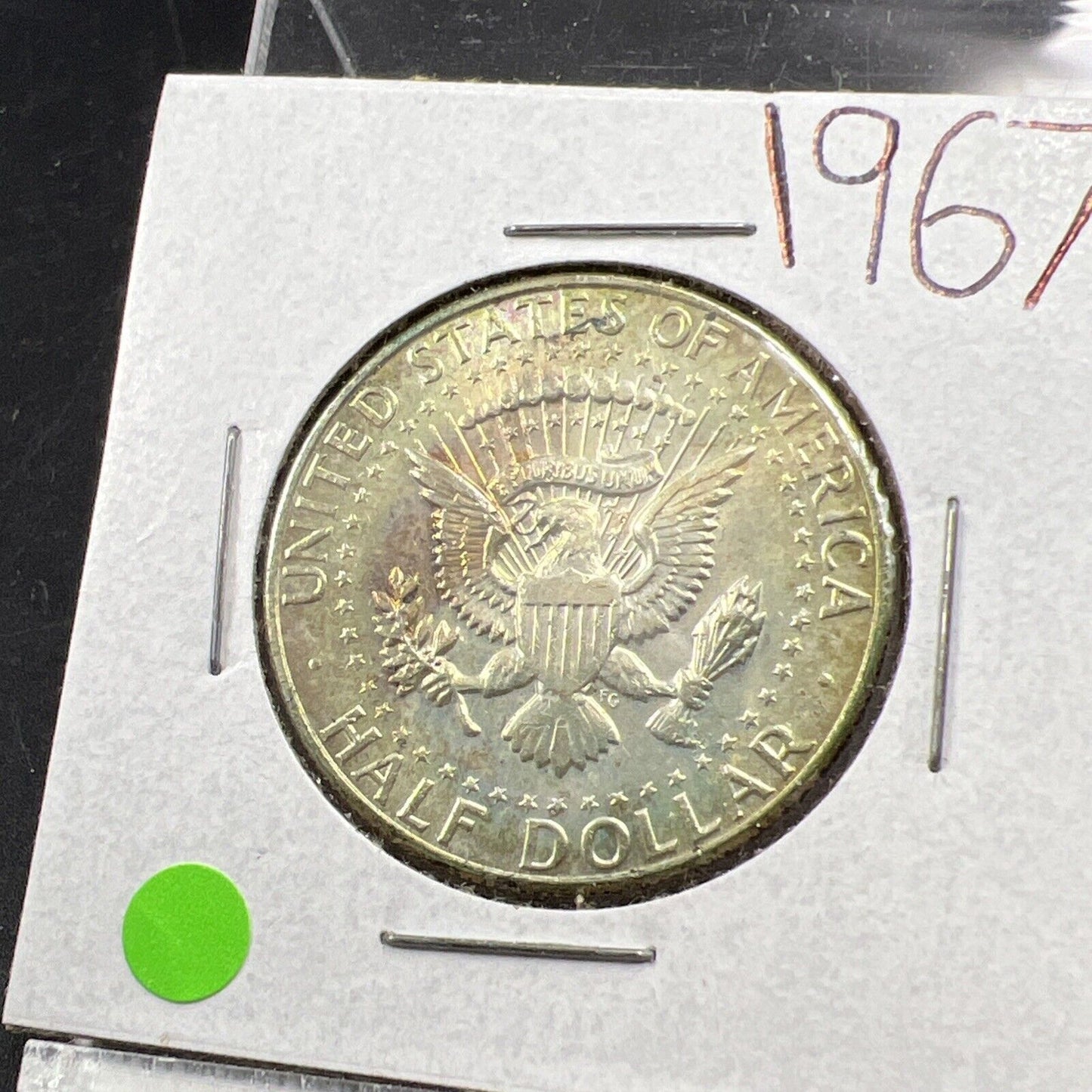 1967 P Kennedy Half Dollar Coin Choice BU UNC Neat Toning Toner SKU#G2025