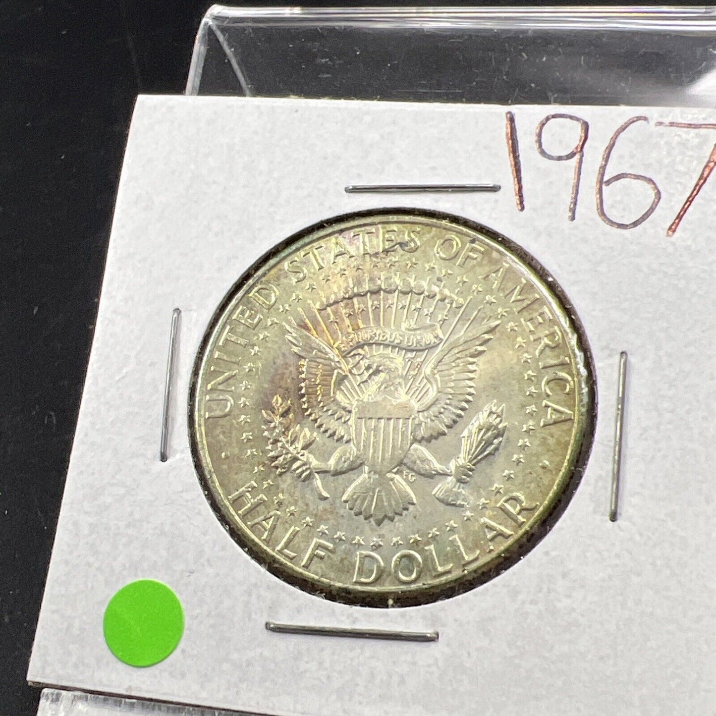 1967 P Kennedy Half Dollar Coin Choice BU UNC Neat Toning Toner SKU#G2025