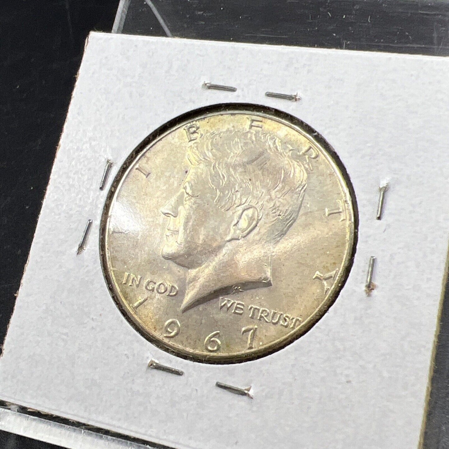 1967 P Kennedy Half Dollar Coin Choice BU UNC Neat Toning Toner SKU#G2025