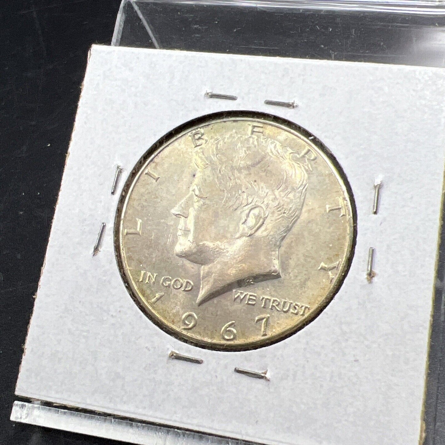 1967 P Kennedy Half Dollar Coin Choice BU UNC Neat Toning Toner SKU#G2025