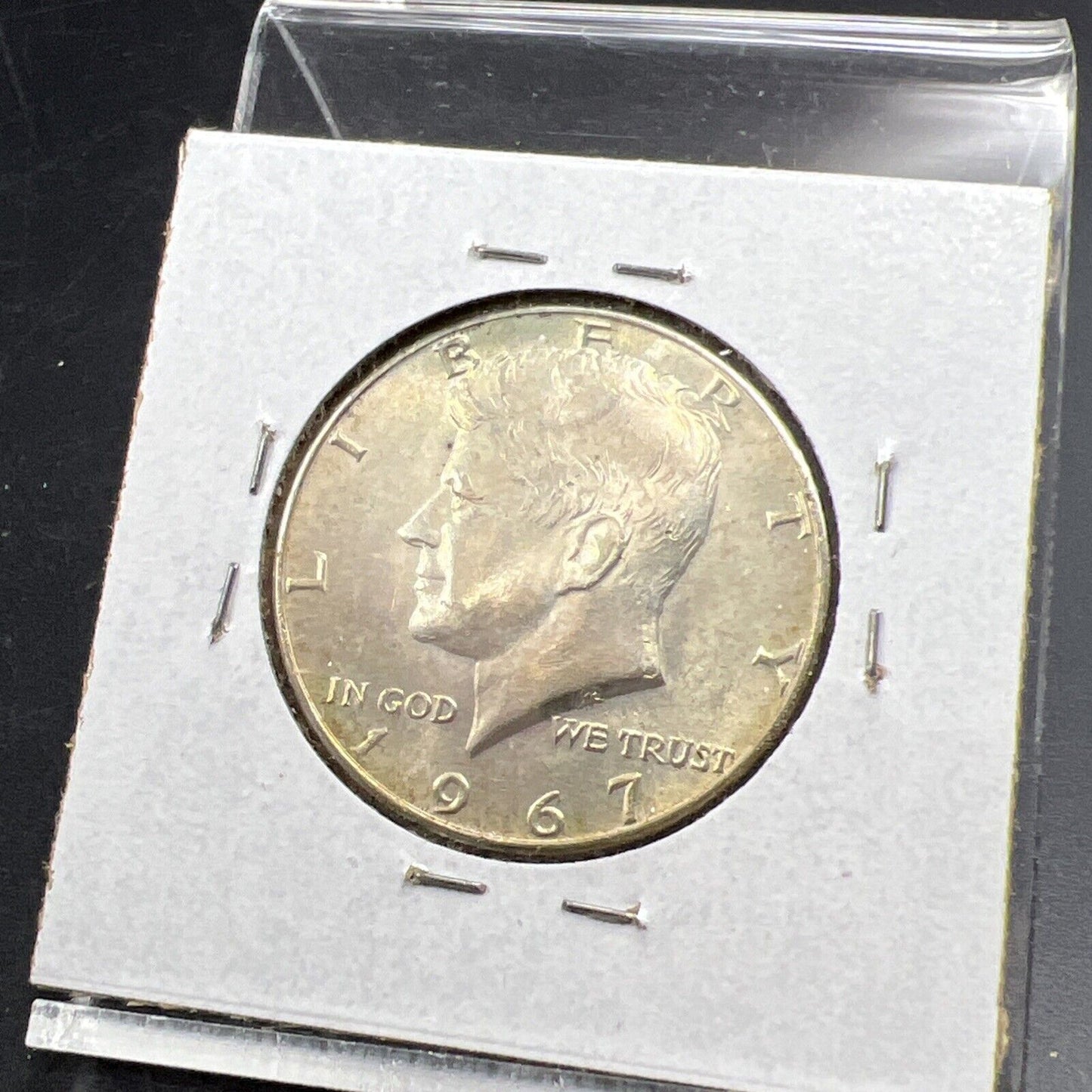 1967 P Kennedy Half Dollar Coin Choice BU UNC Neat Toning Toner SKU#G2025