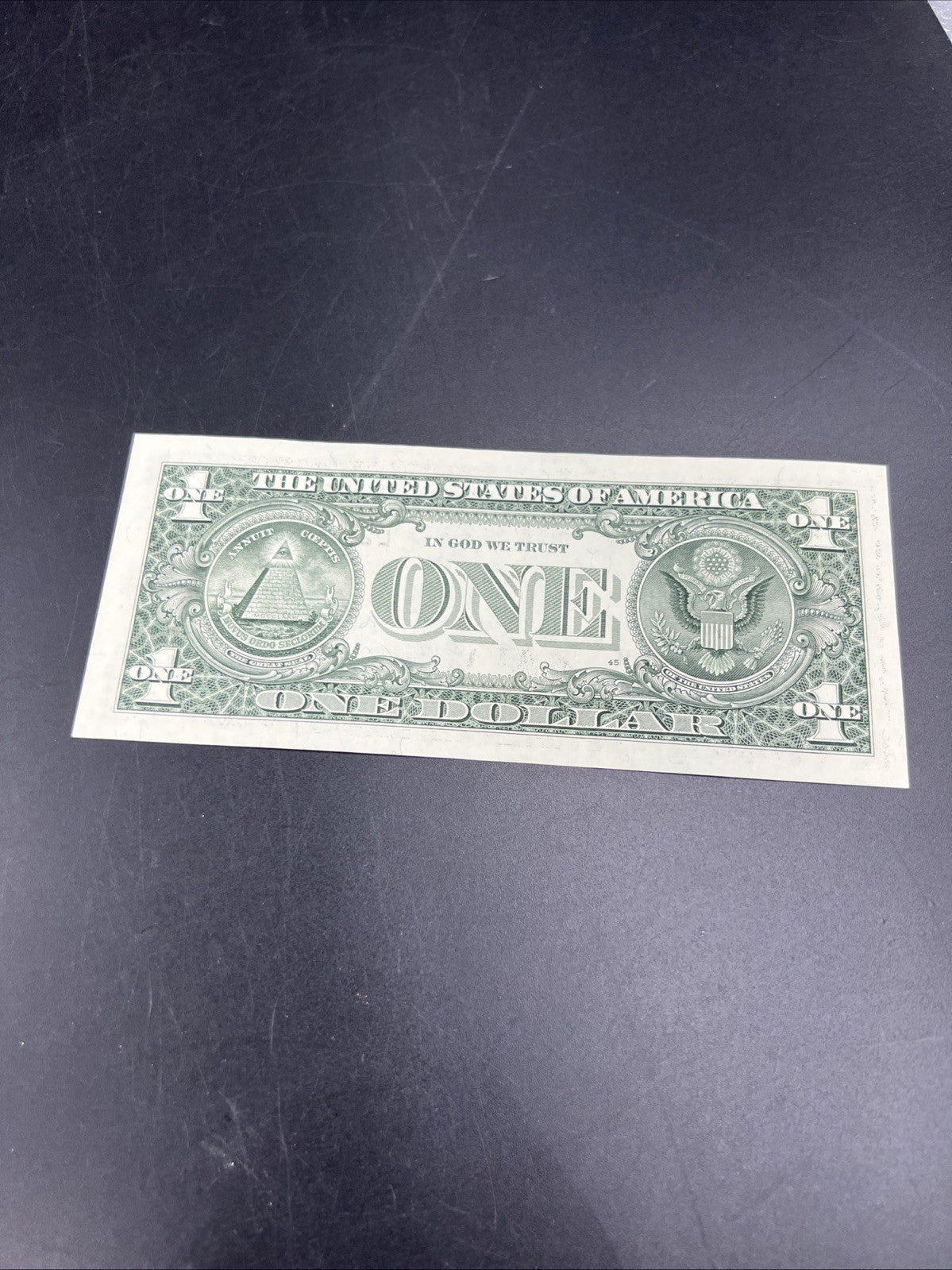 2003 A $1 One Dollar FRN Federal Reserve Note CH AU / CU UNC #38