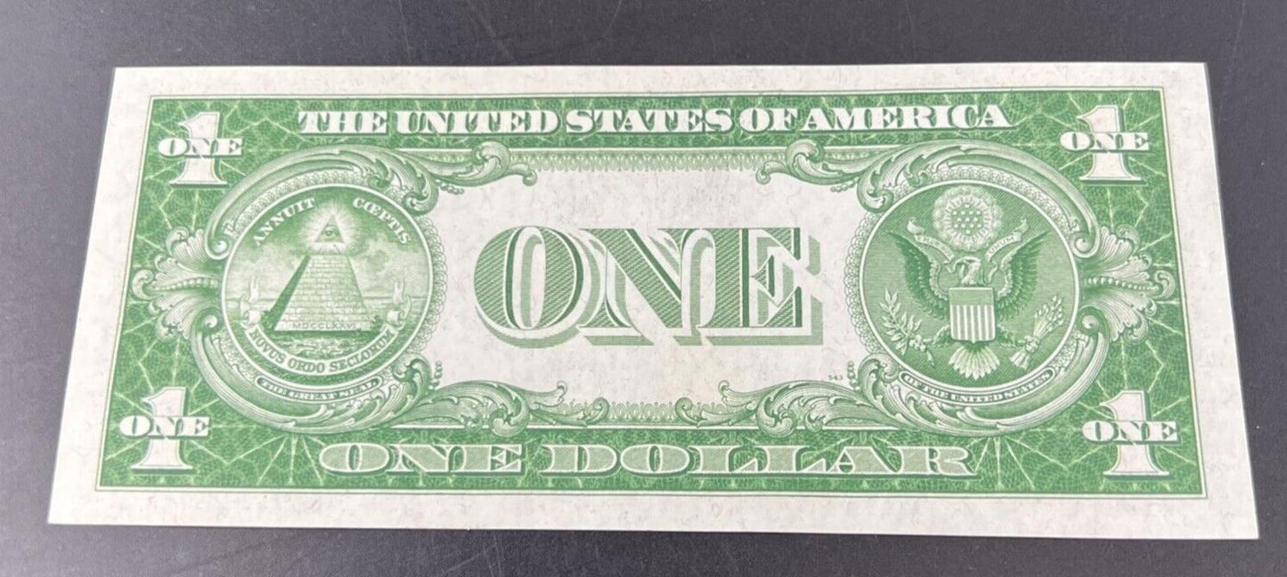 1935 Double Date Blue Seal Silver Certificate Note Blue Seal Choice UNC KA Block